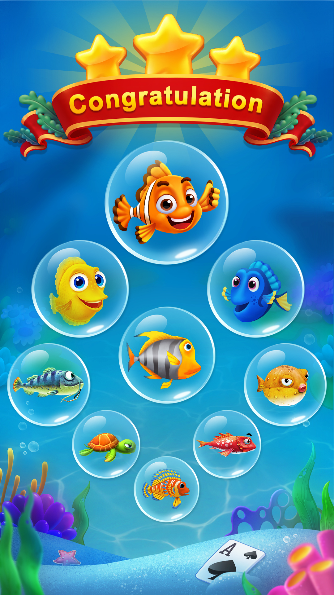 اسکرین شات 6 بازی Solitaire - Fishland