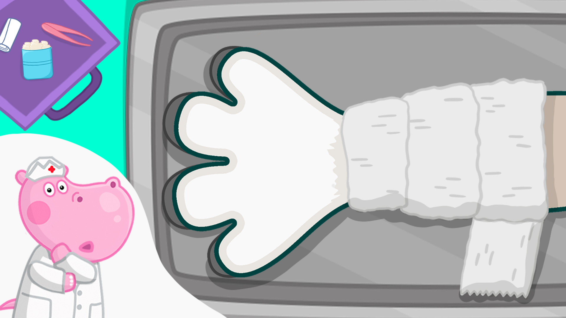 اسکرین شات 6 بازی Hippo doctor: Kids hospital