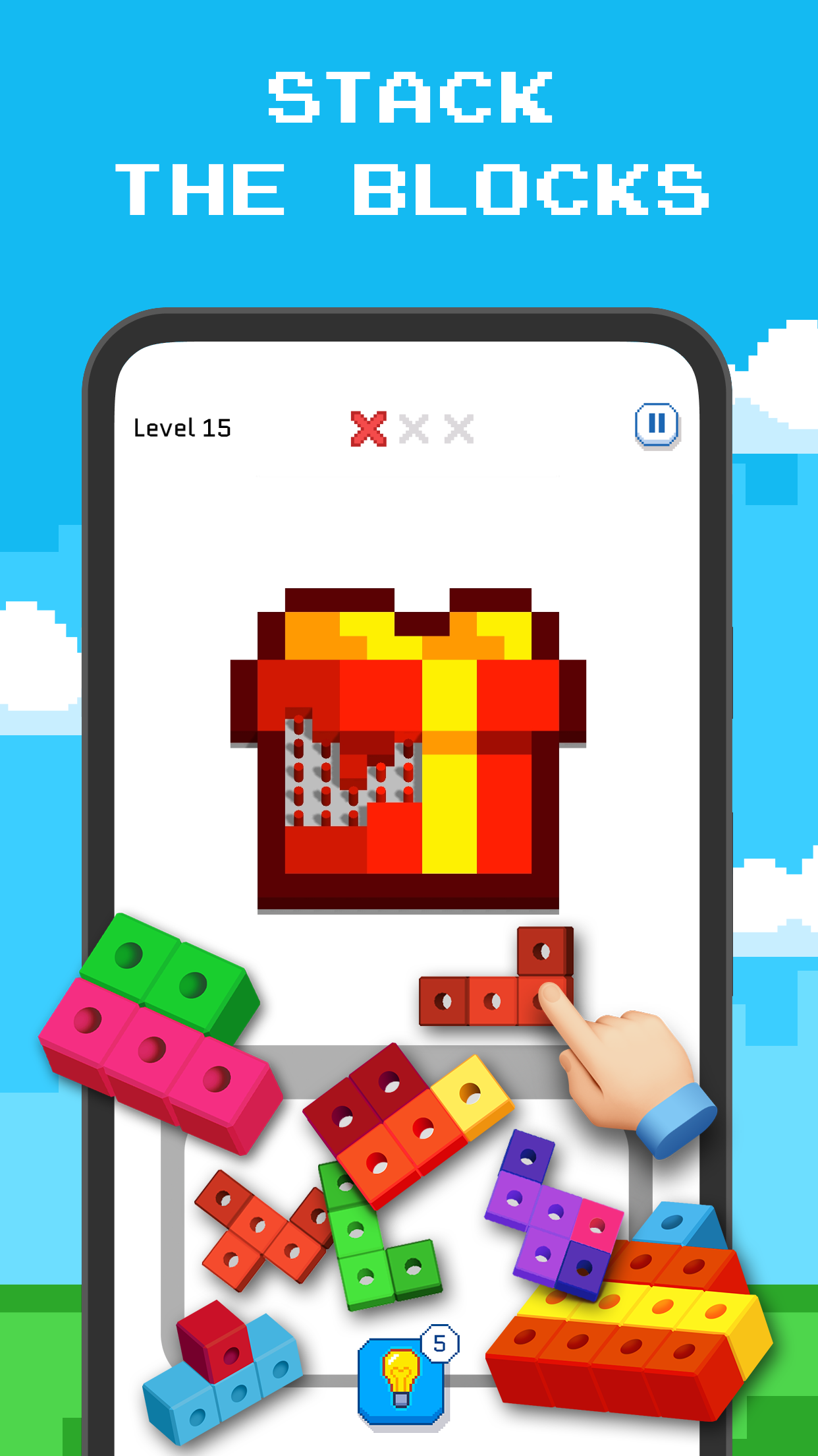 اسکرین شات 1 بازی Blockin' Color - Block Puzzle