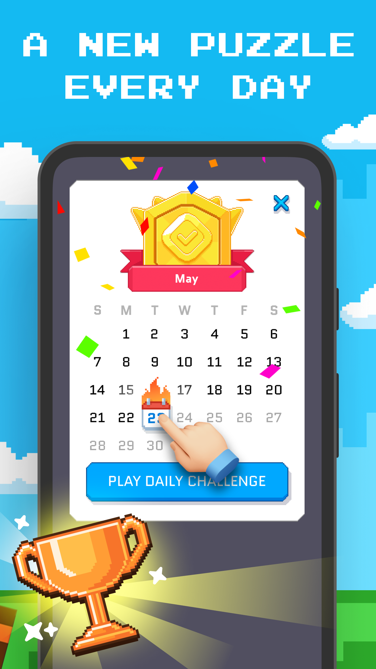 اسکرین شات 4 بازی Blockin' Color - Block Puzzle