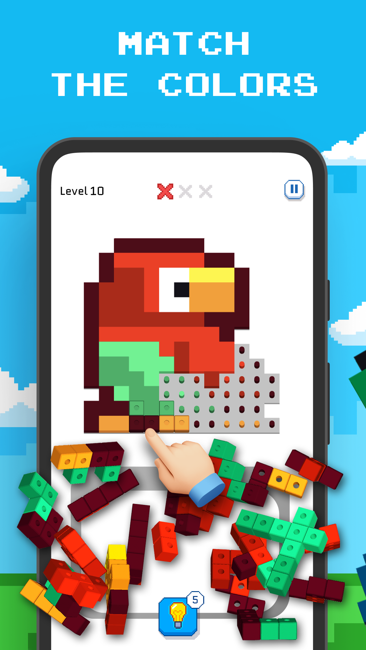 اسکرین شات 2 بازی Blockin' Color - Block Puzzle