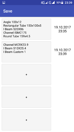 اسکرین شات 8 برنامه Metal Calculator. Steel Weight & Paint Area