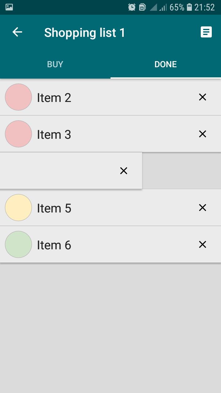 اسکرین شات 6 برنامه Shopping list. CheckList