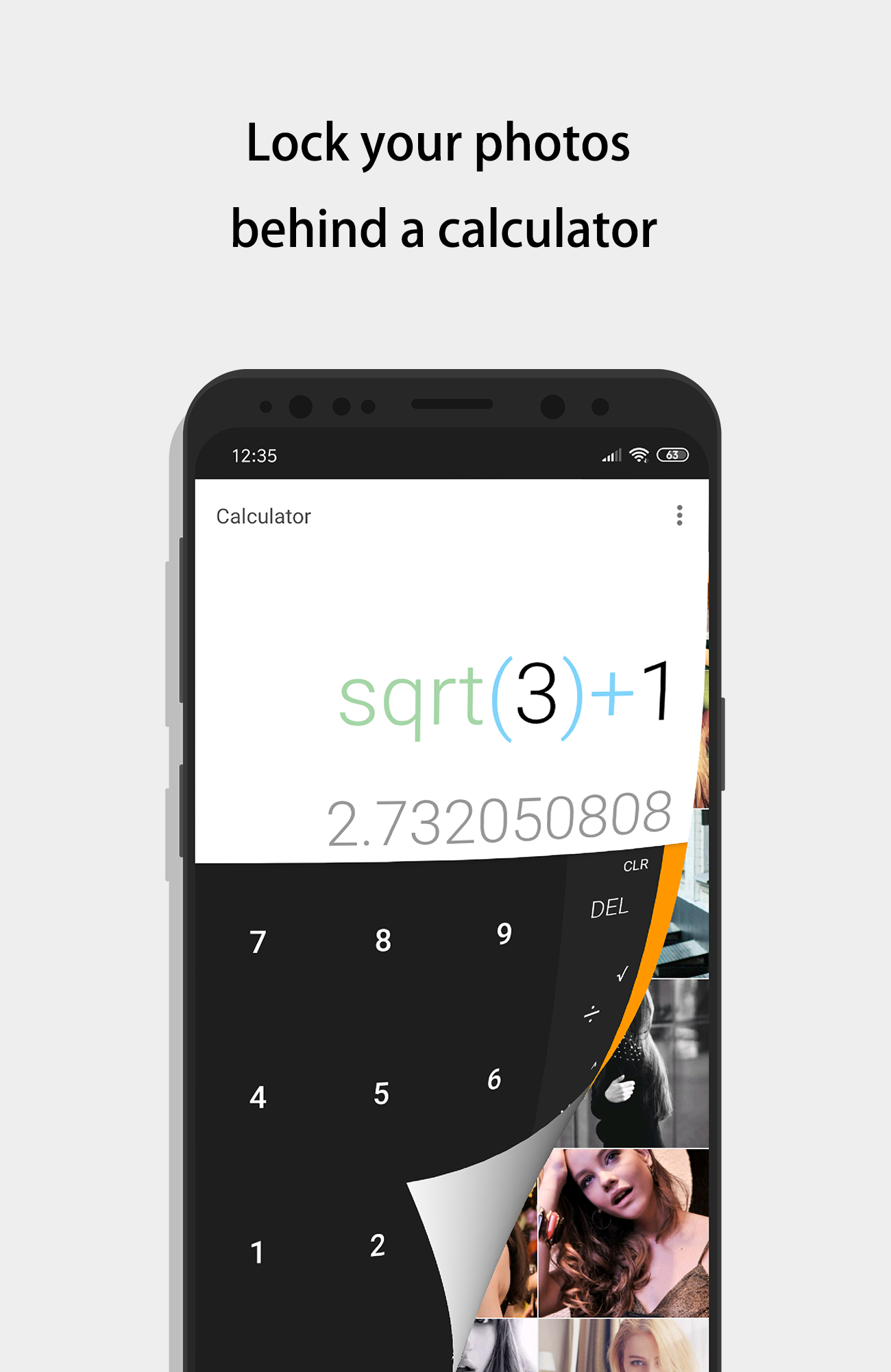 اسکرین شات 1 برنامه Calculator - photo vault