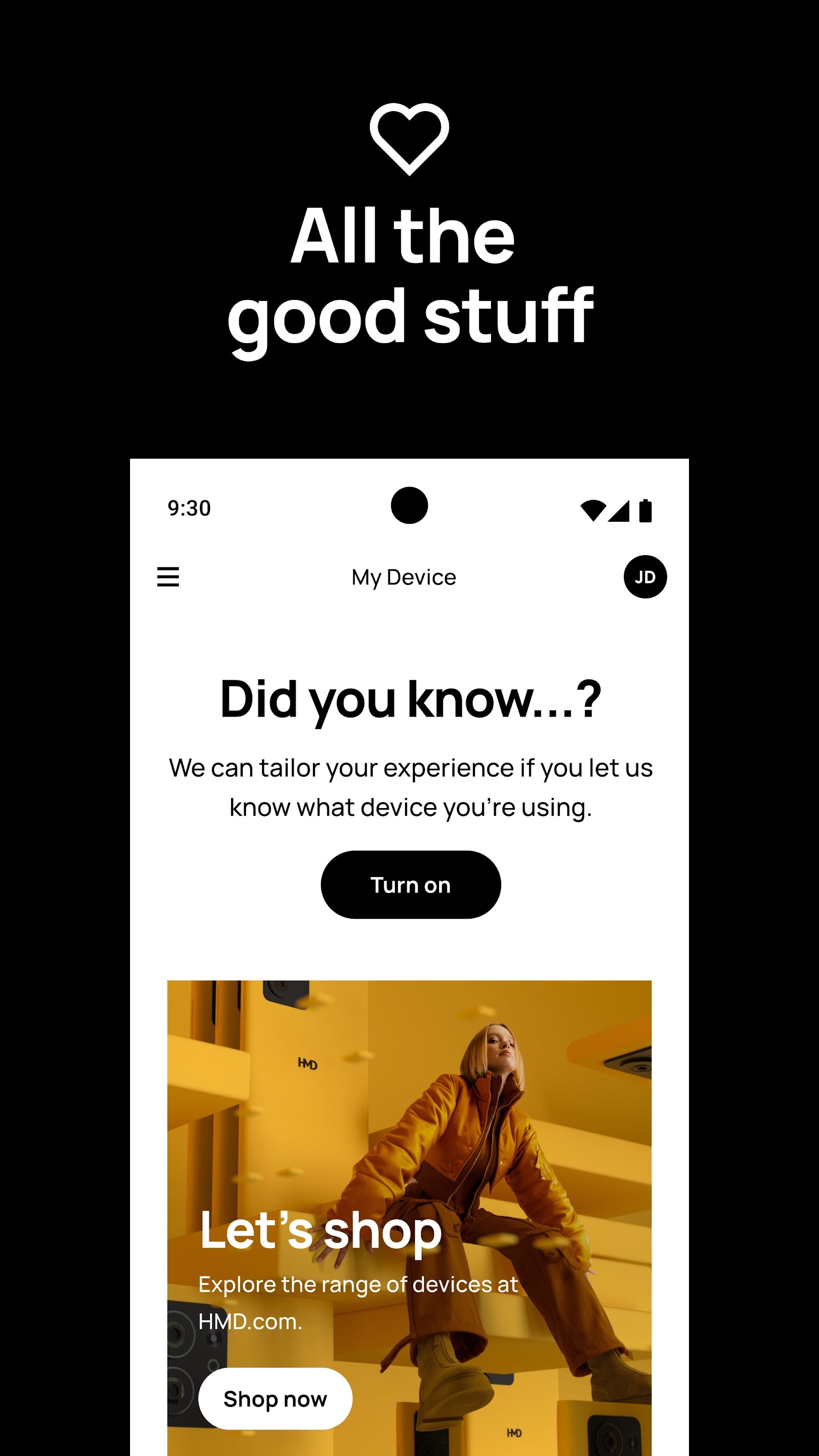 اسکرین شات 1 برنامه My Device by HMD