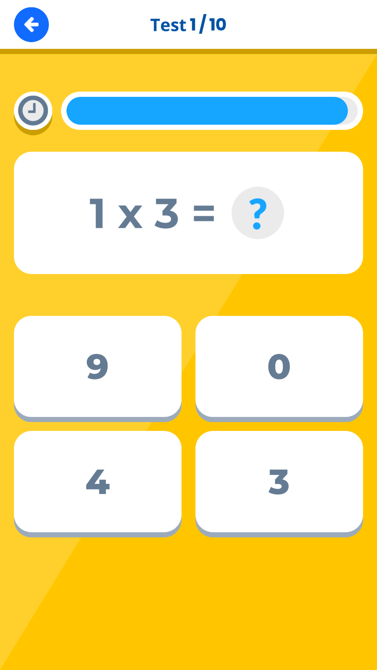 اسکرین شات 6 برنامه Times Tables - Math for Kids