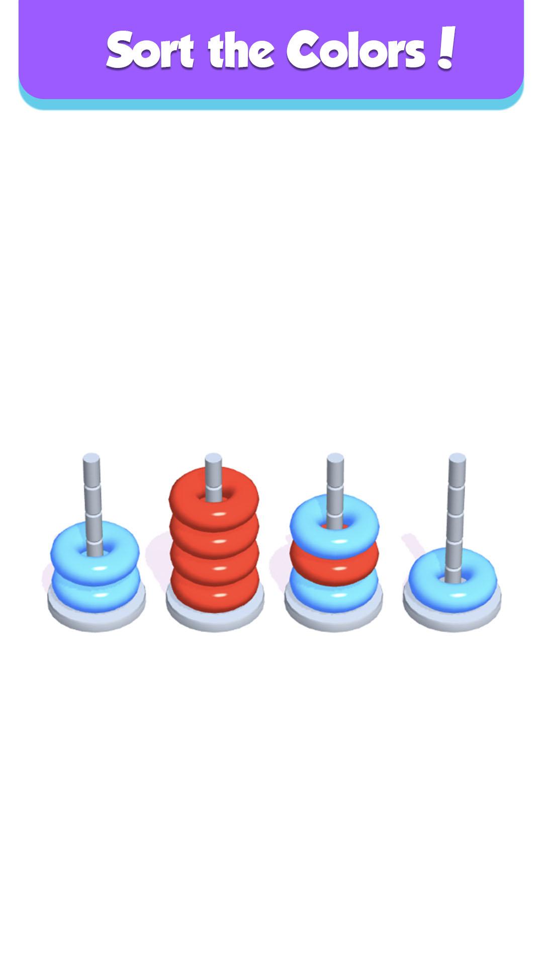 اسکرین شات 2 بازی Hoop Stack - Color Puzzle Game