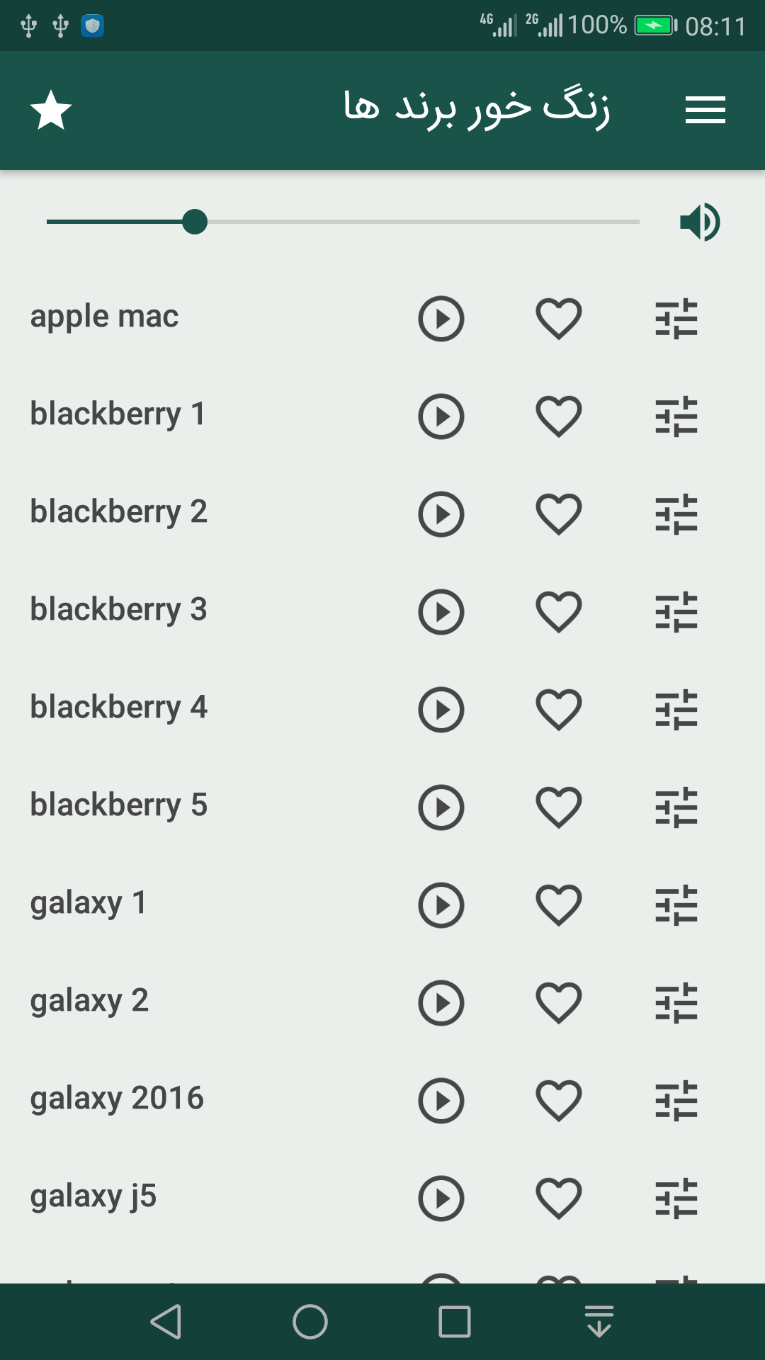 اسکرین شات 1 برنامه زنگ خور برند ها (صدای زنگ)
