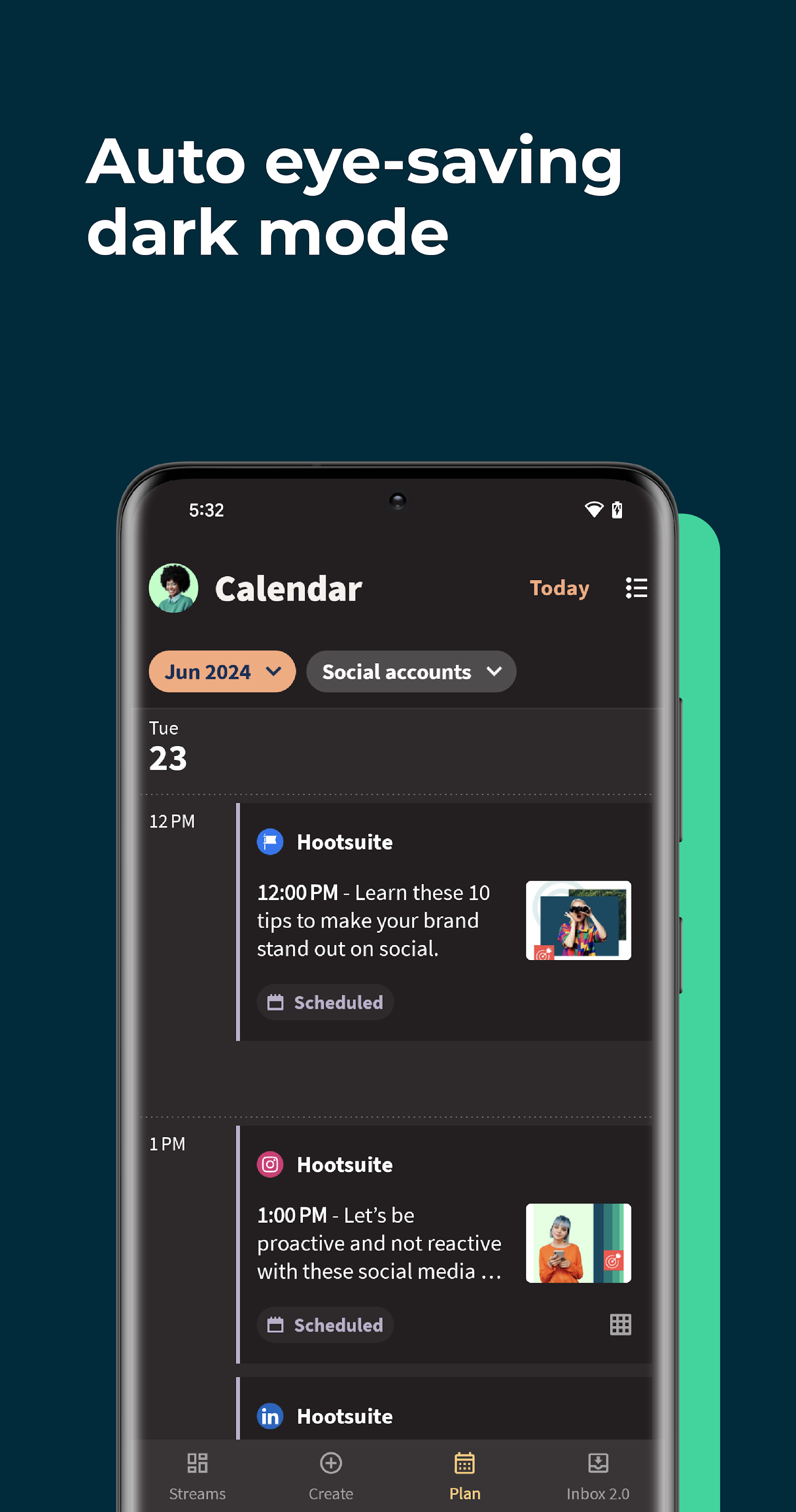 اسکرین شات 6 برنامه Hootsuite: Schedule Posts