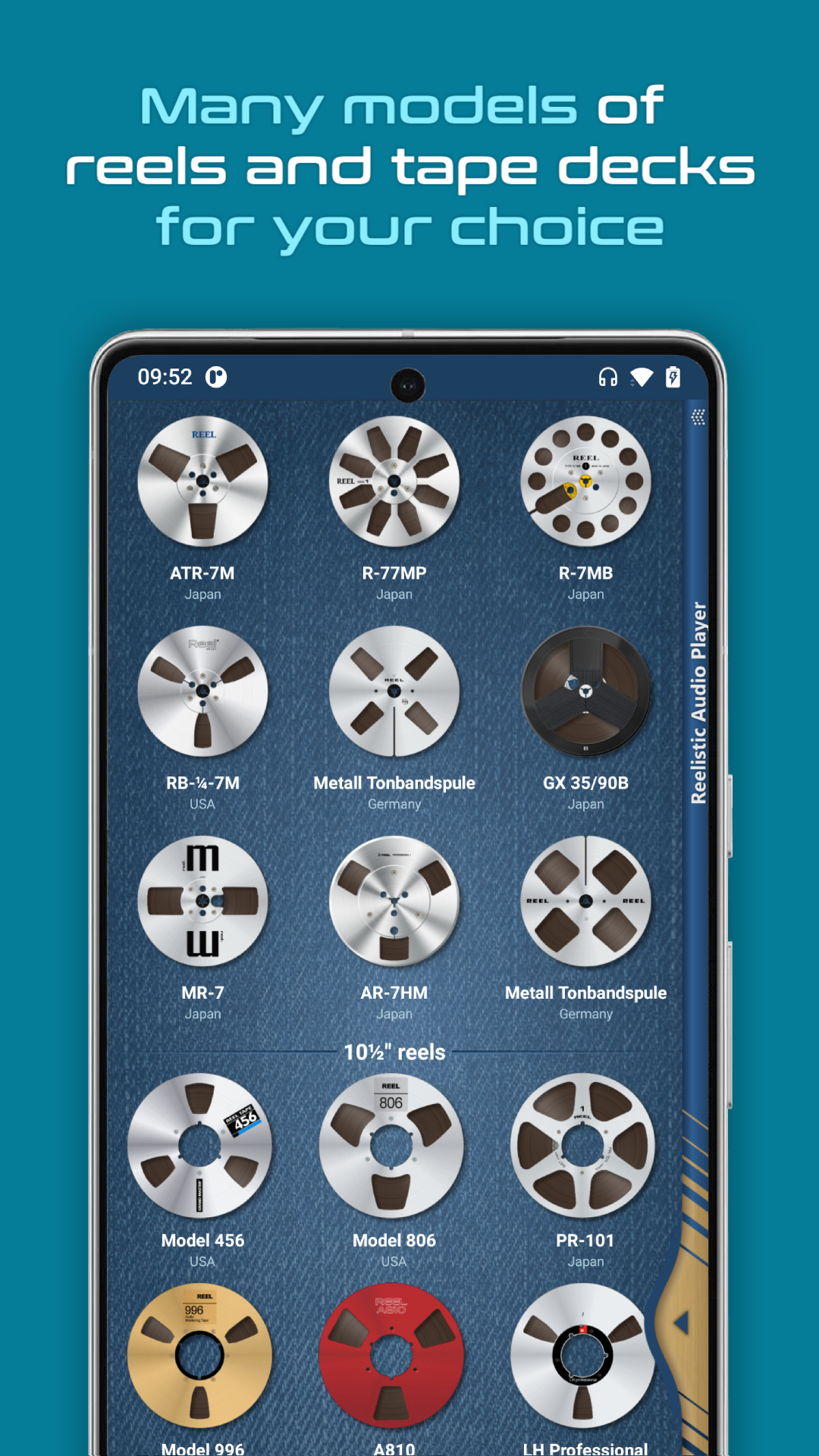 اسکرین شات 5 برنامه Reelistic Audio Player