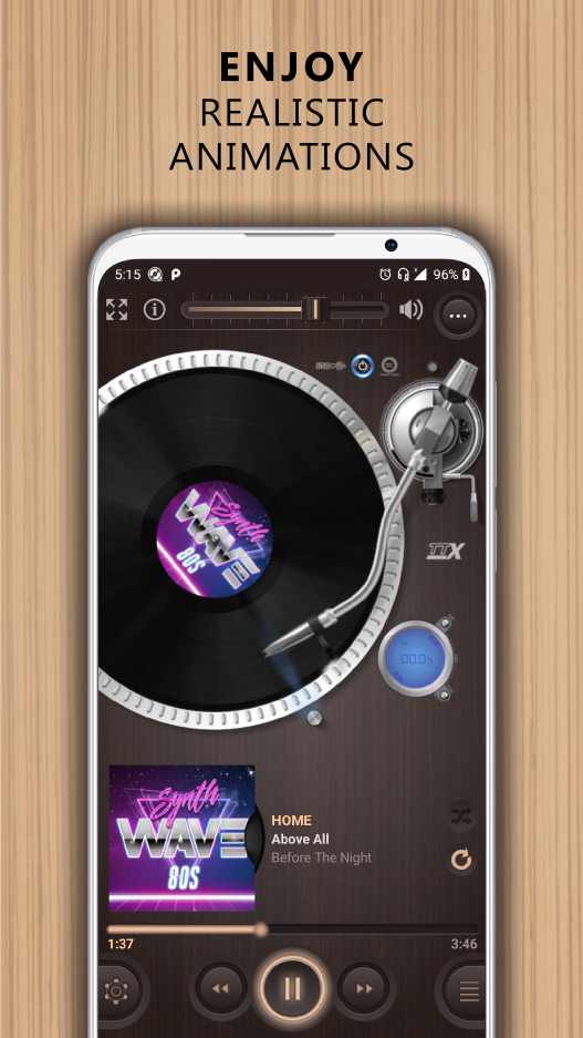 اسکرین شات 2 برنامه Vinylage Audio Player
