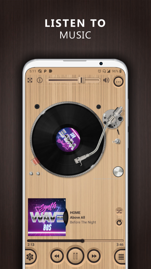 اسکرین شات 1 برنامه Vinylage Audio Player