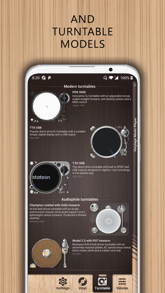 اسکرین شات 6 برنامه Vinylage Audio Player