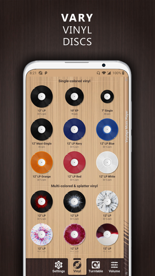 اسکرین شات 5 برنامه Vinylage Audio Player