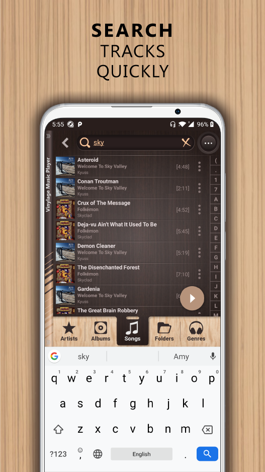 اسکرین شات 4 برنامه Vinylage Audio Player