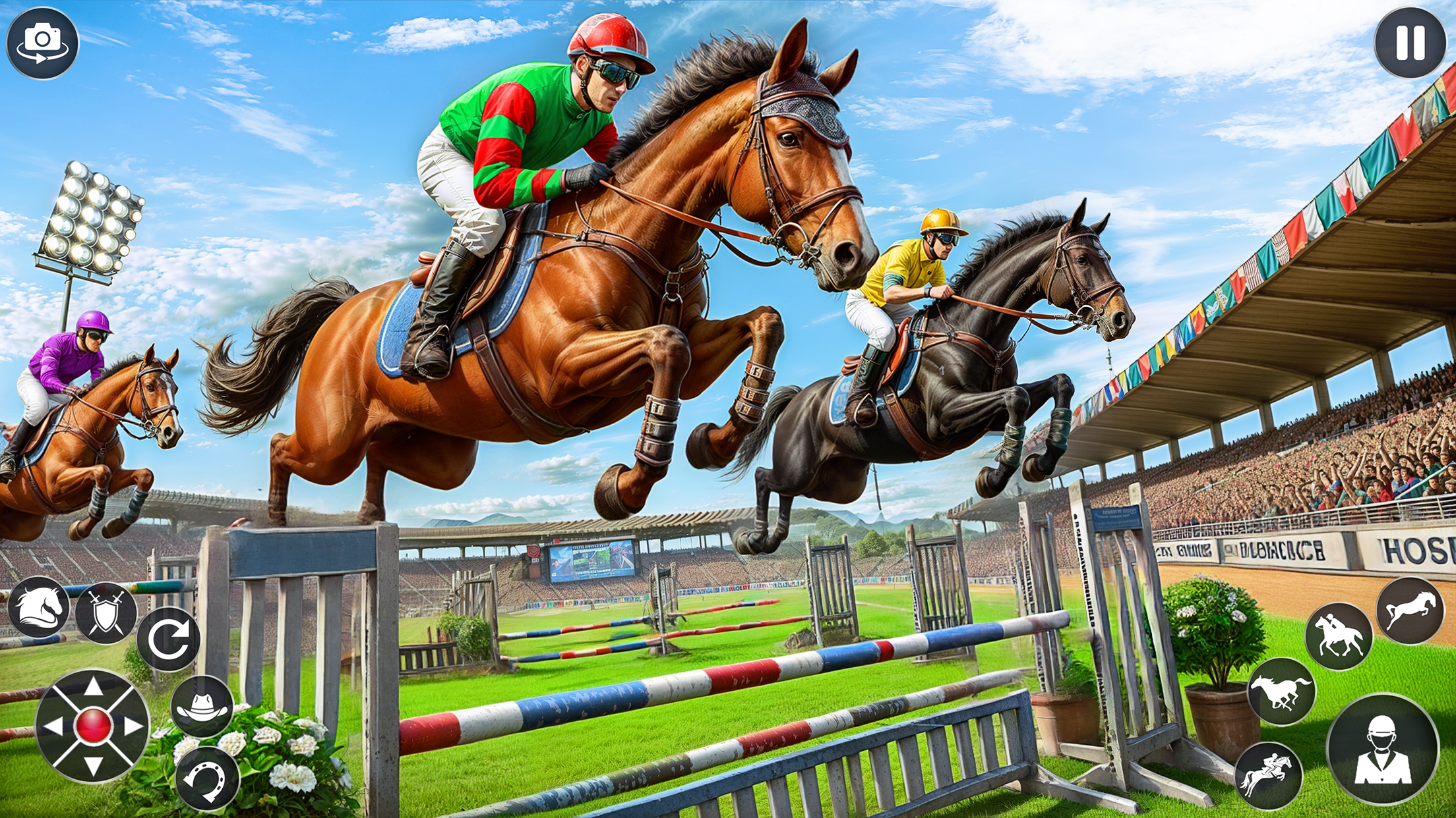 اسکرین شات 4 بازی Horse Racing Horse Riding Game