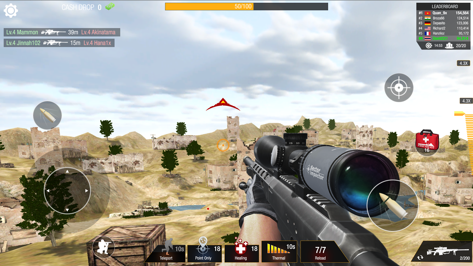 اسکرین شات 1 بازی Sniper Warrior: PvP Sniper