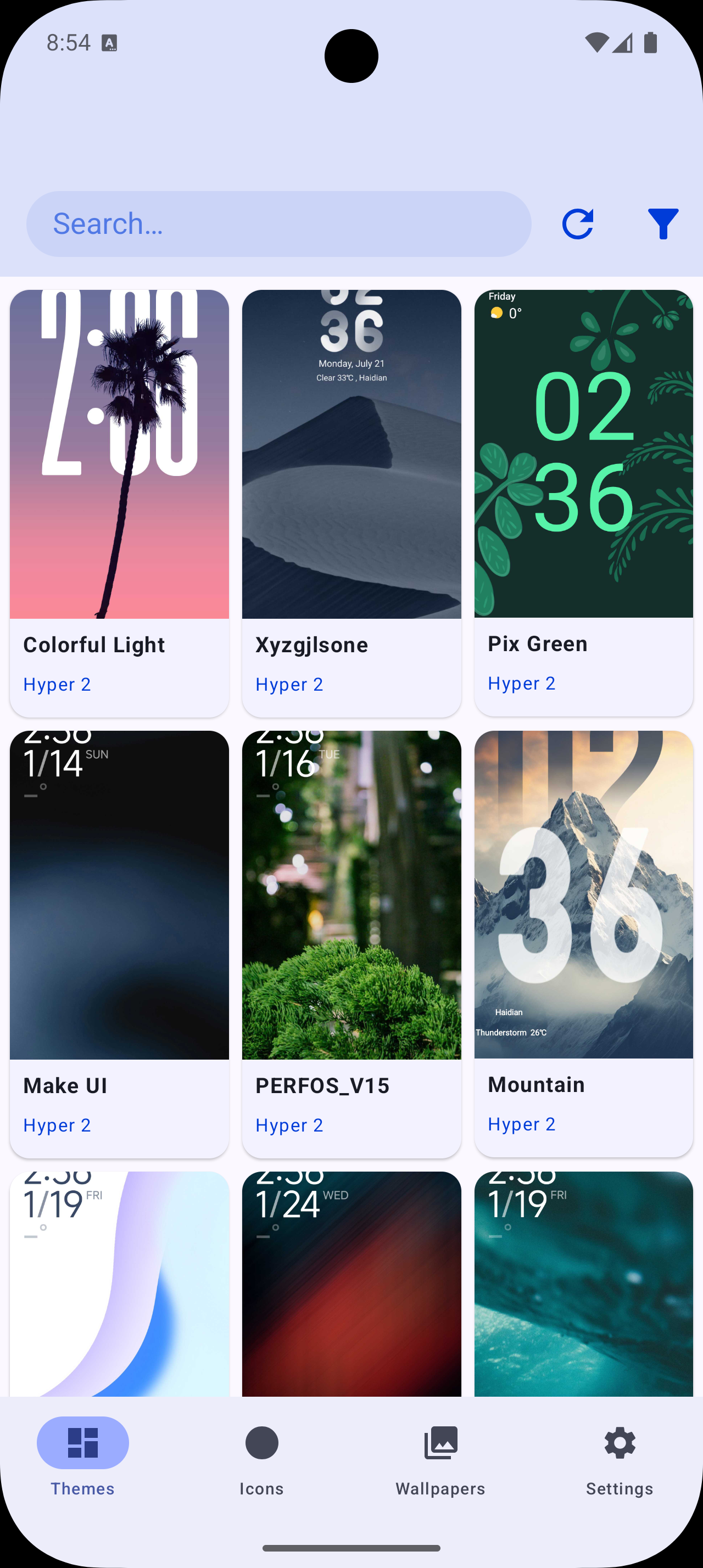 اسکرین شات 1 برنامه HyperOS Themes & Wallpapers