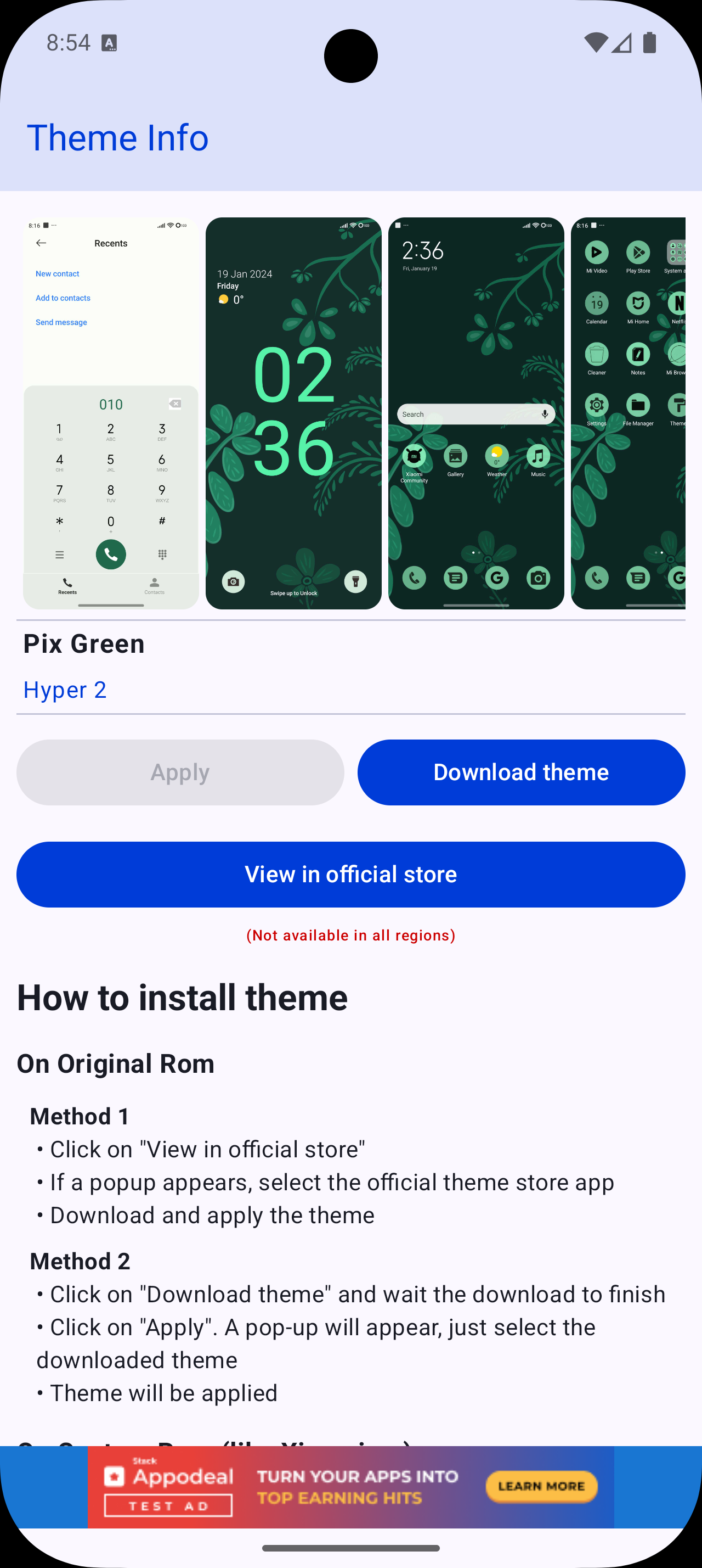 اسکرین شات 2 برنامه HyperOS Themes & Wallpapers