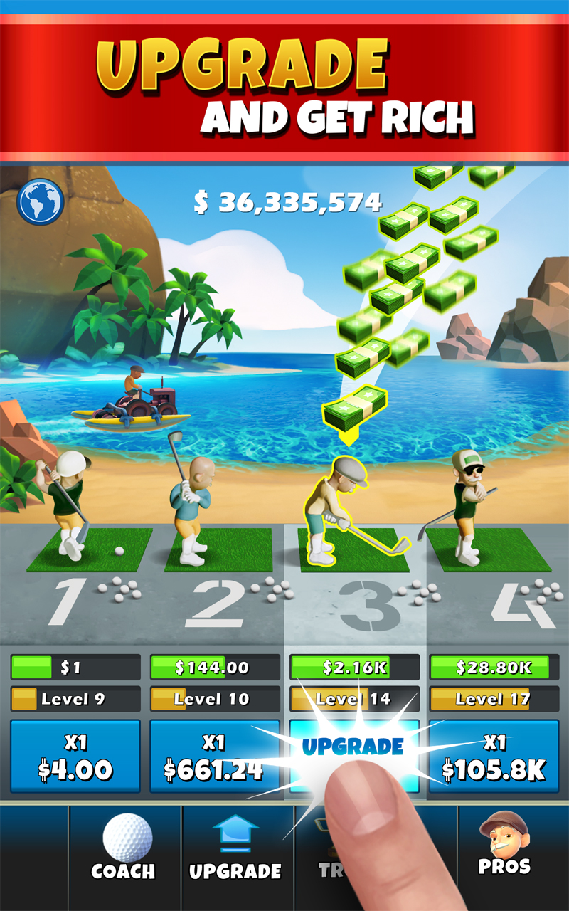 اسکرین شات 3 بازی Idle Golf Tycoon Driver Clash