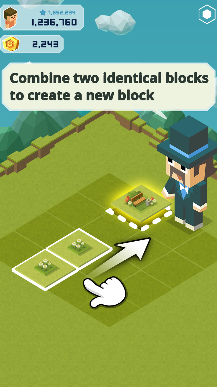 اسکرین شات 1 بازی Merge Tycoon: 2048 Theme Park