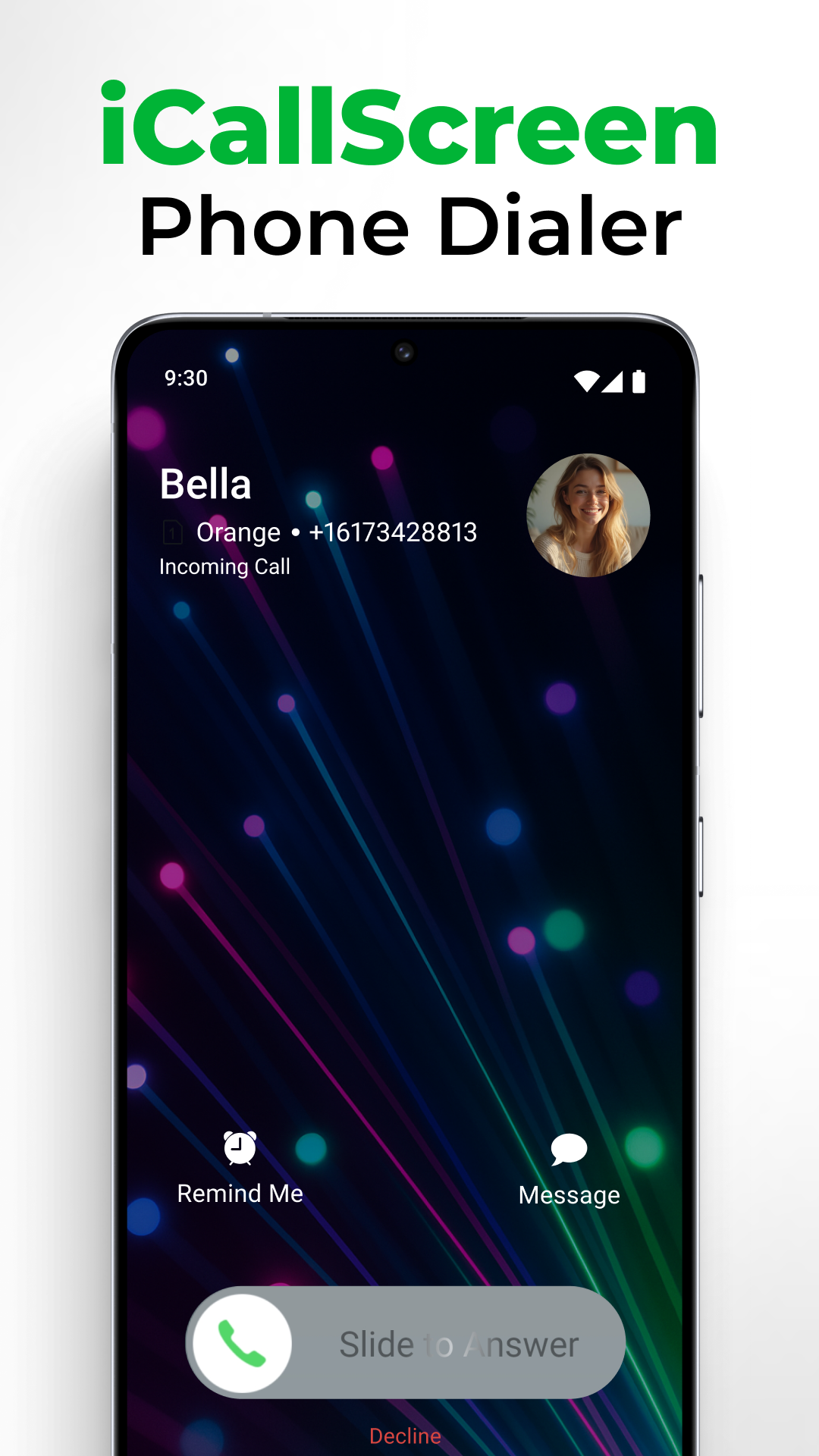 اسکرین شات 1 برنامه iCallScreen - Phone Dialer