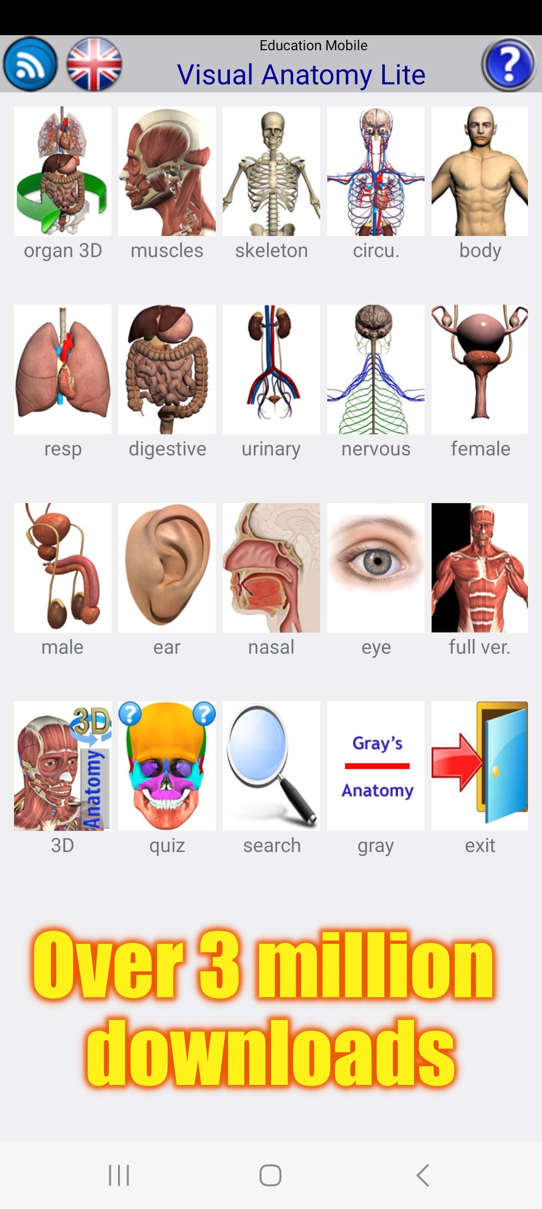 اسکرین شات 4 برنامه Visual Anatomy Lite