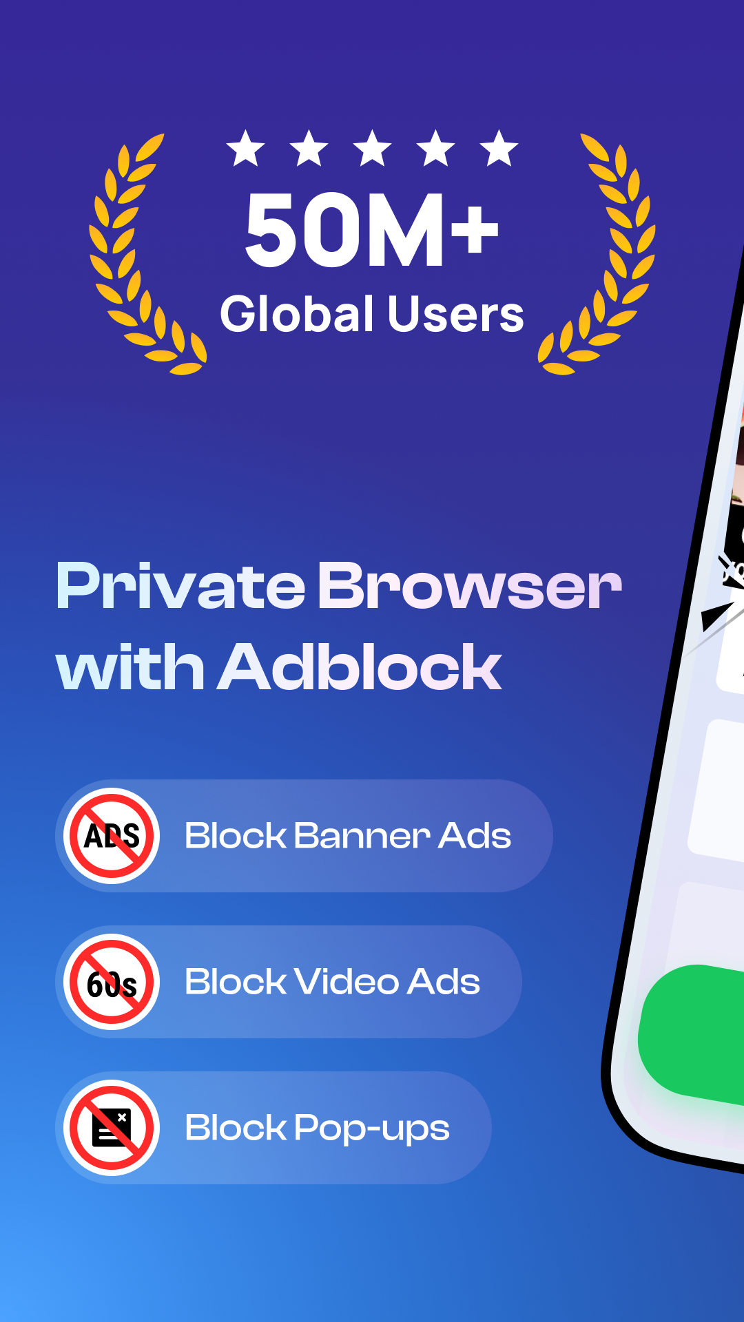 اسکرین شات 1 برنامه Free Adblocker Browser:Adblock