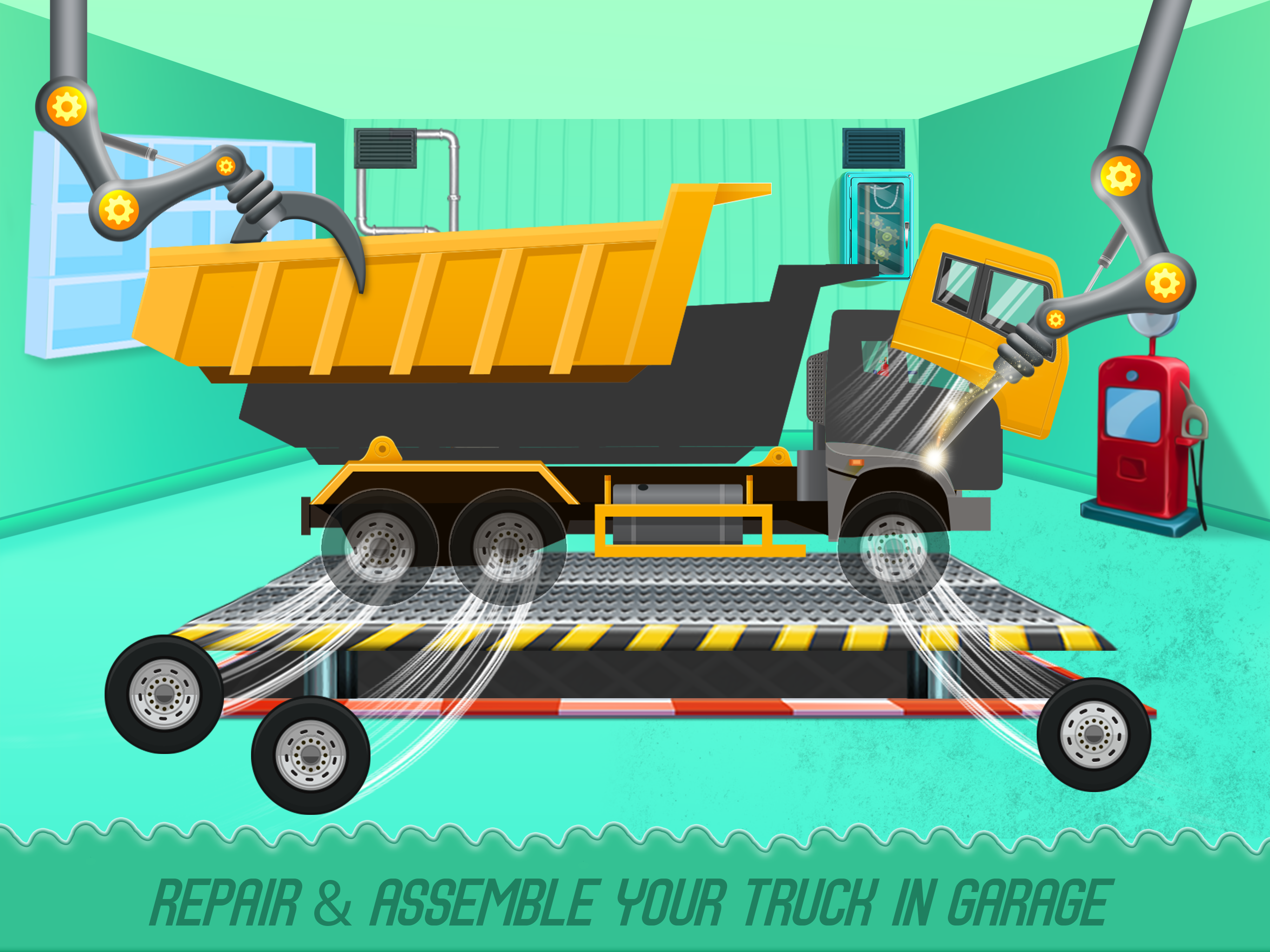اسکرین شات 1 برنامه Truck Adventure Game: Car Wash