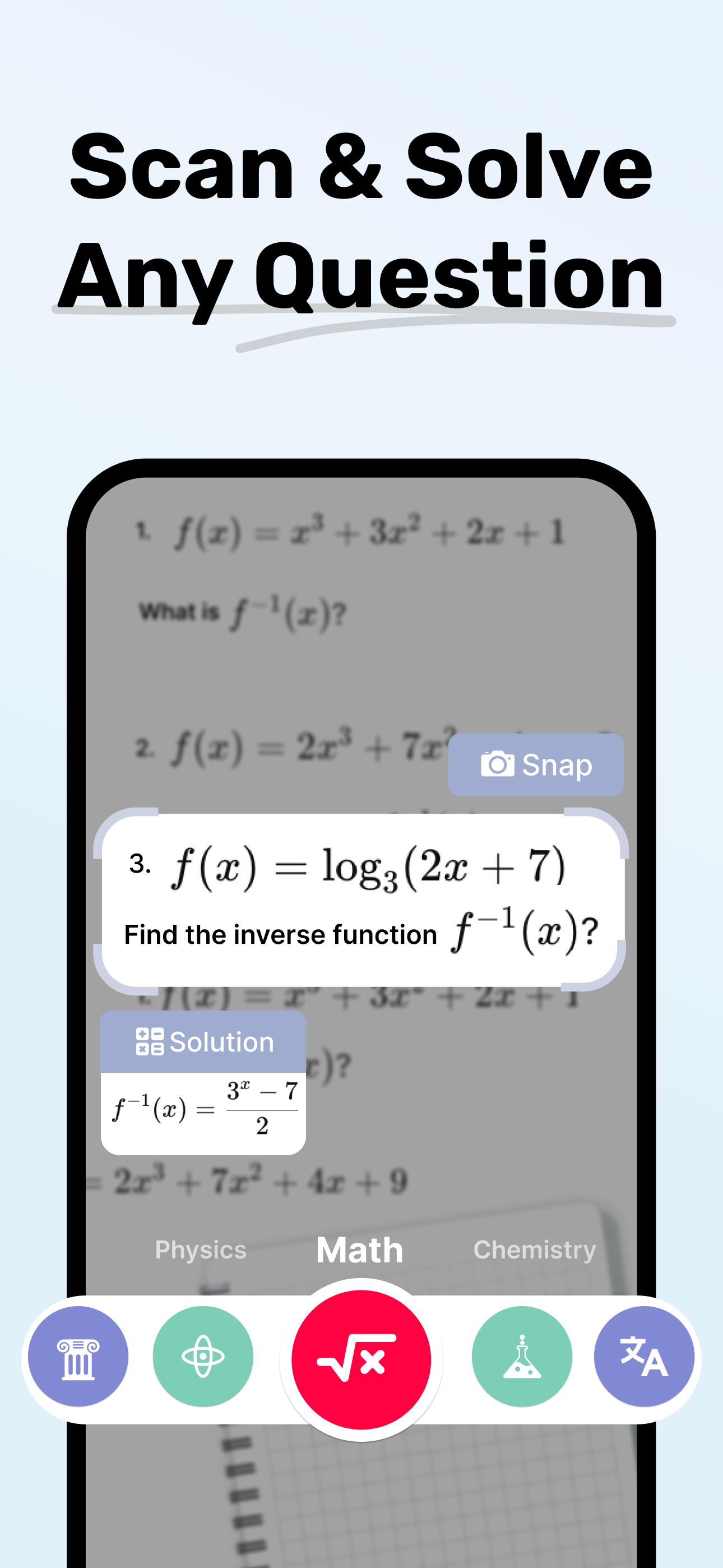 اسکرین شات 1 برنامه Homework AI - Math & Essay App