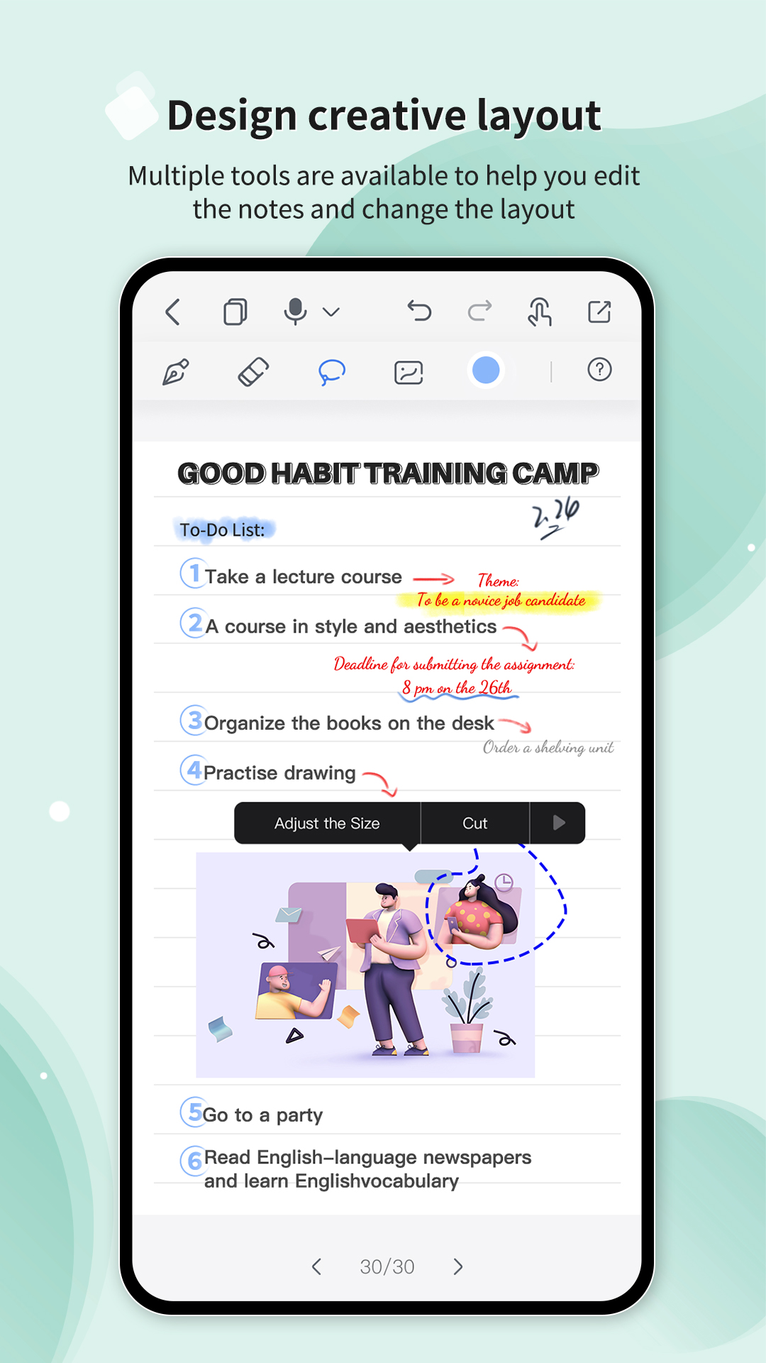 اسکرین شات 4 برنامه Huion Note :  Easy note-taking
