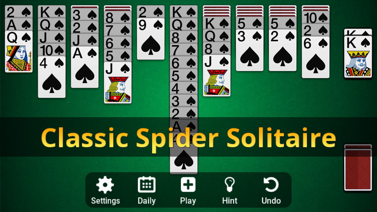 اسکرین شات 1 بازی Spider Solitaire