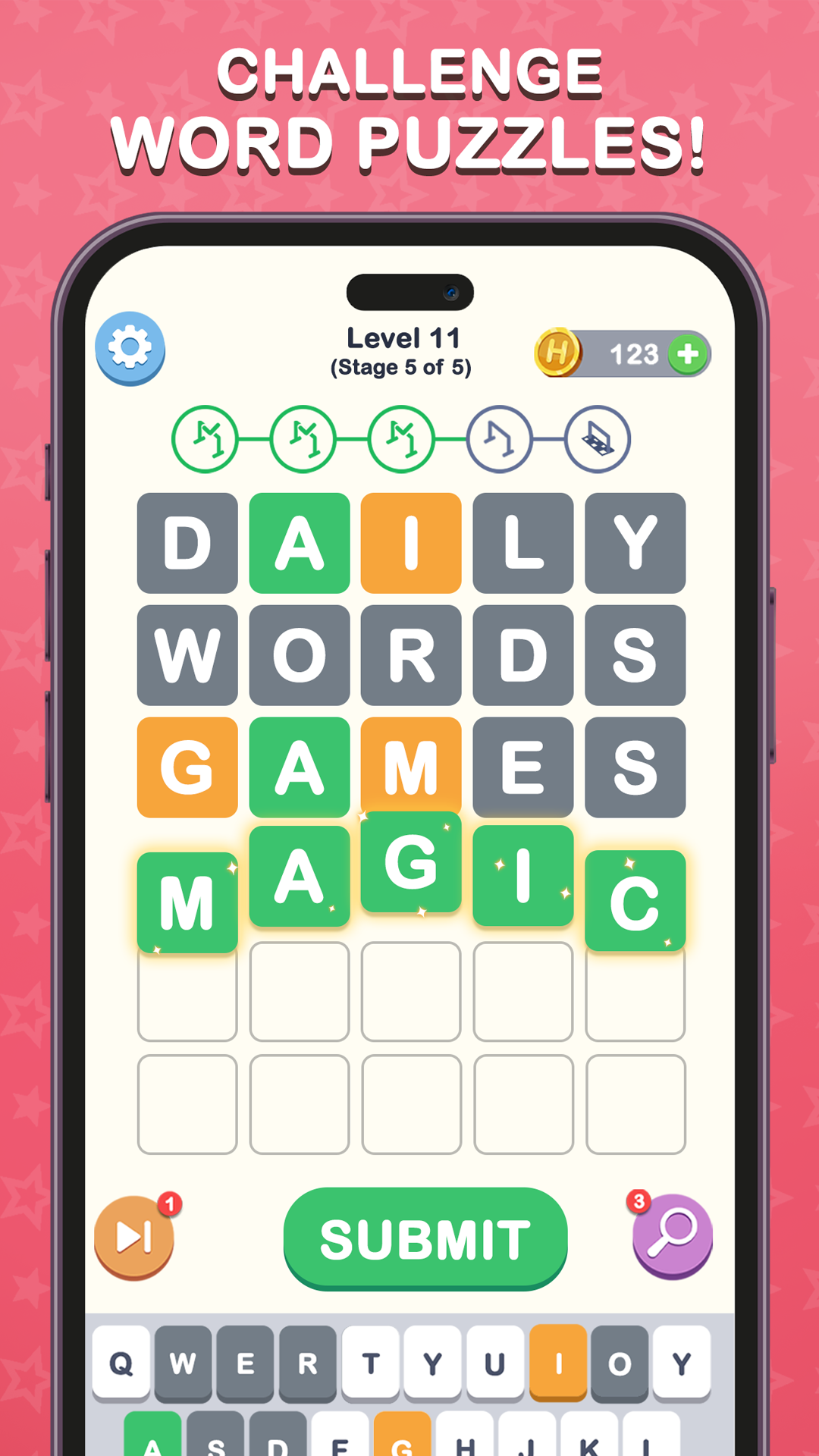 اسکرین شات 4 بازی Hurdle - Guess The Word