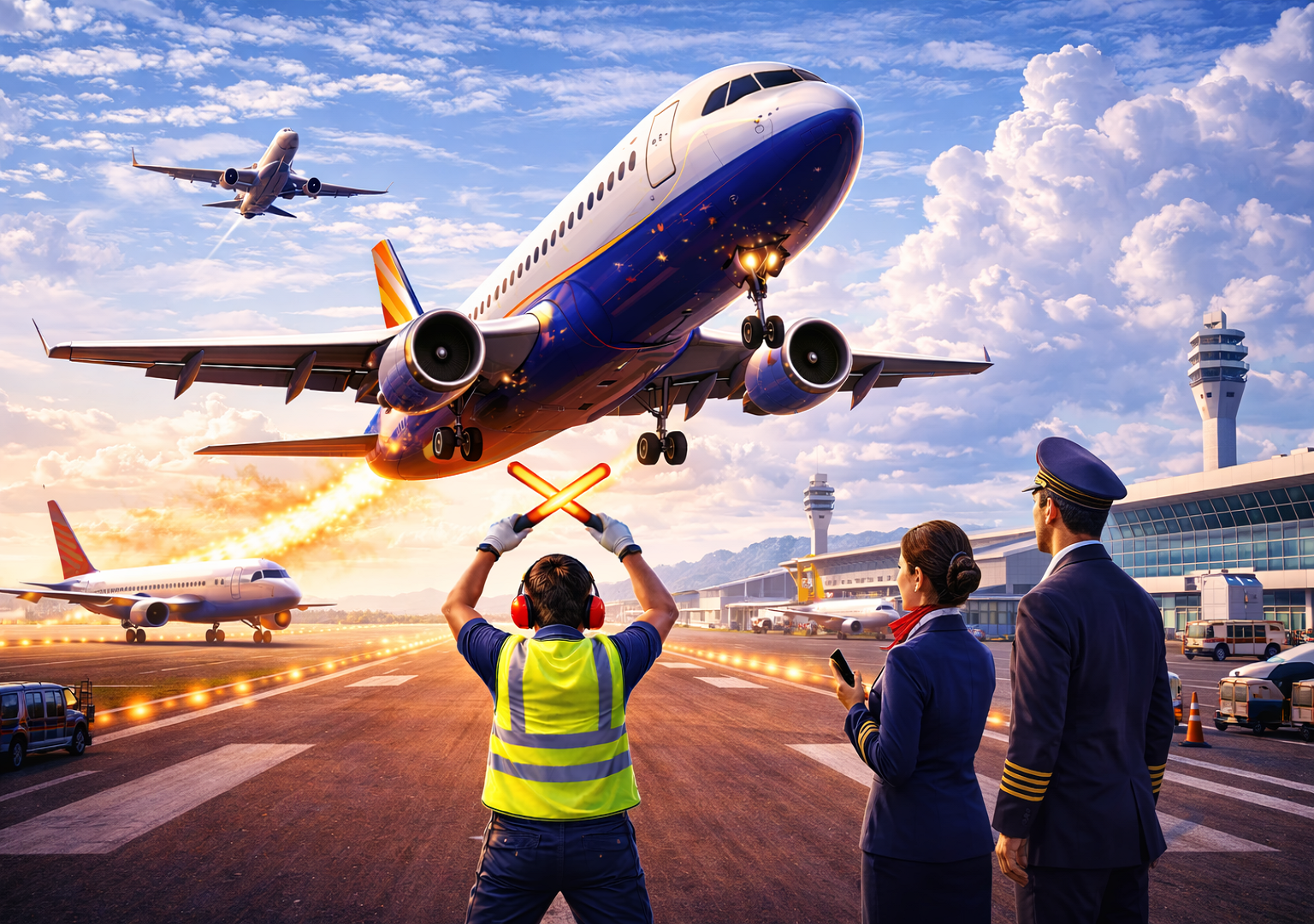 اسکرین شات 1 بازی Flight Simulator Real Take off