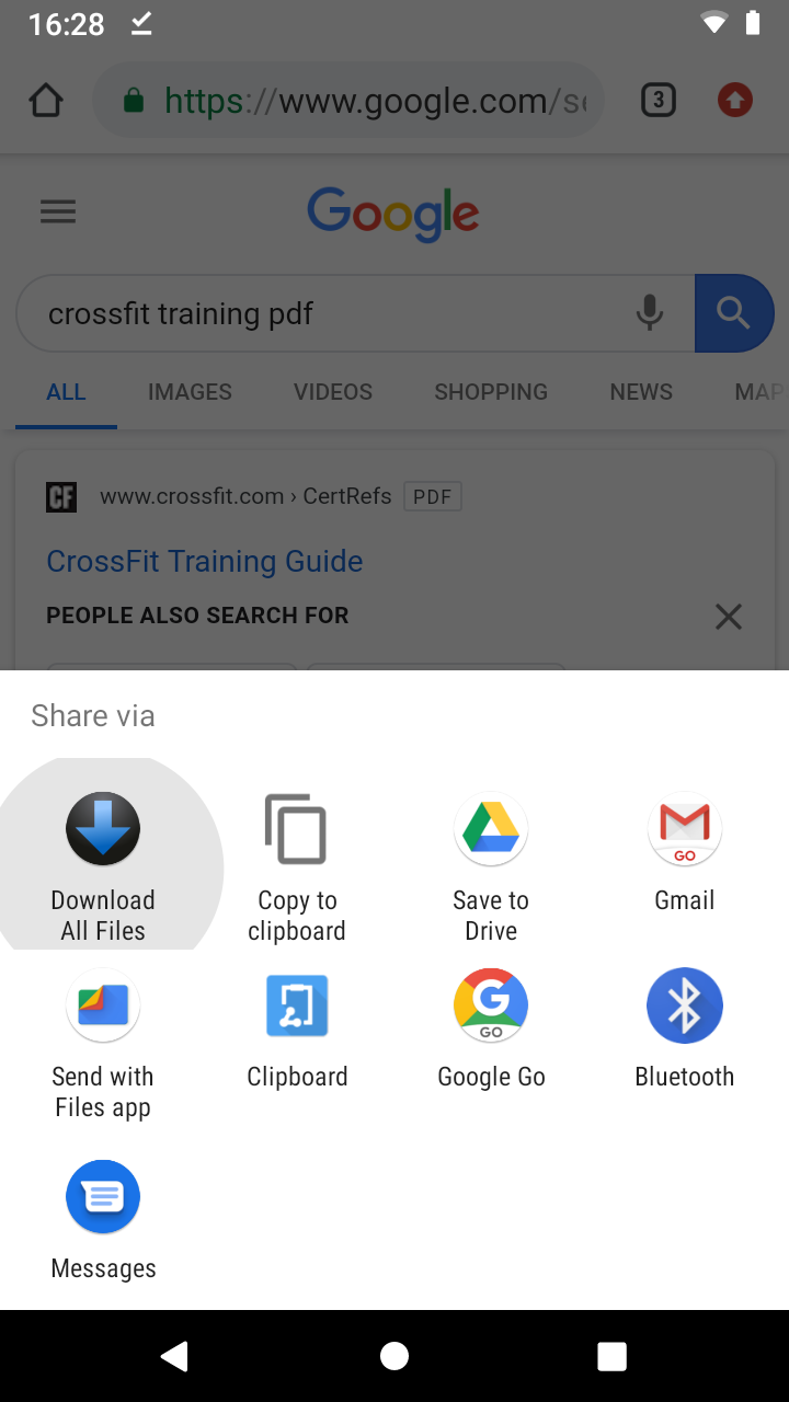 اسکرین شات 4 برنامه Download All Files