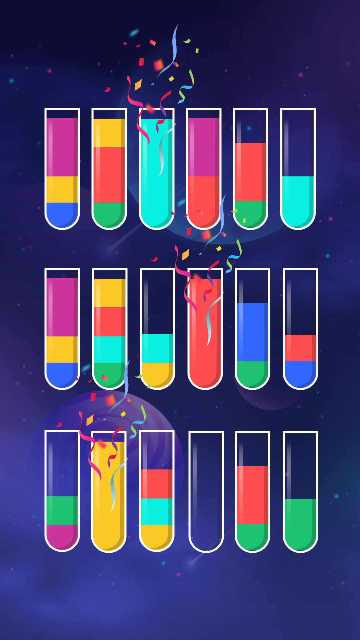 اسکرین شات 1 بازی Water Sort Puzzle Color Game