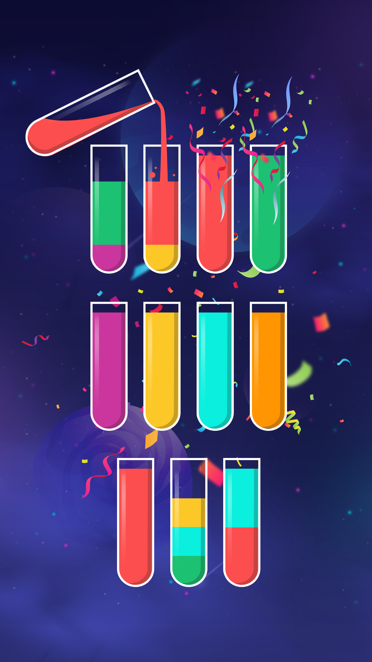 اسکرین شات 2 بازی Water Sort Puzzle Color Game
