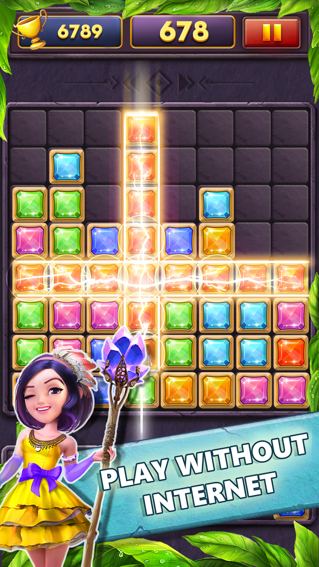 اسکرین شات 2 بازی Block Puzzle Gems Classic 1010