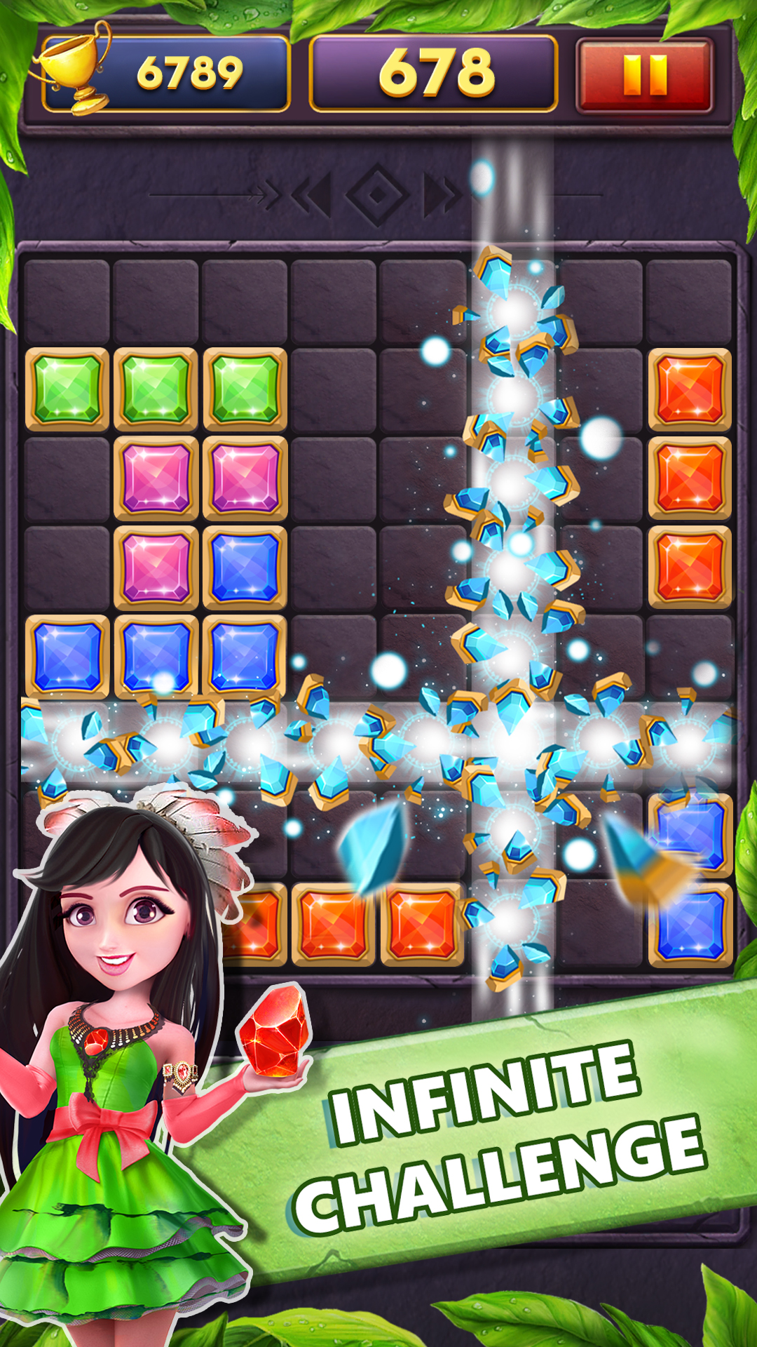 اسکرین شات 3 بازی Block Puzzle Gems Classic 1010