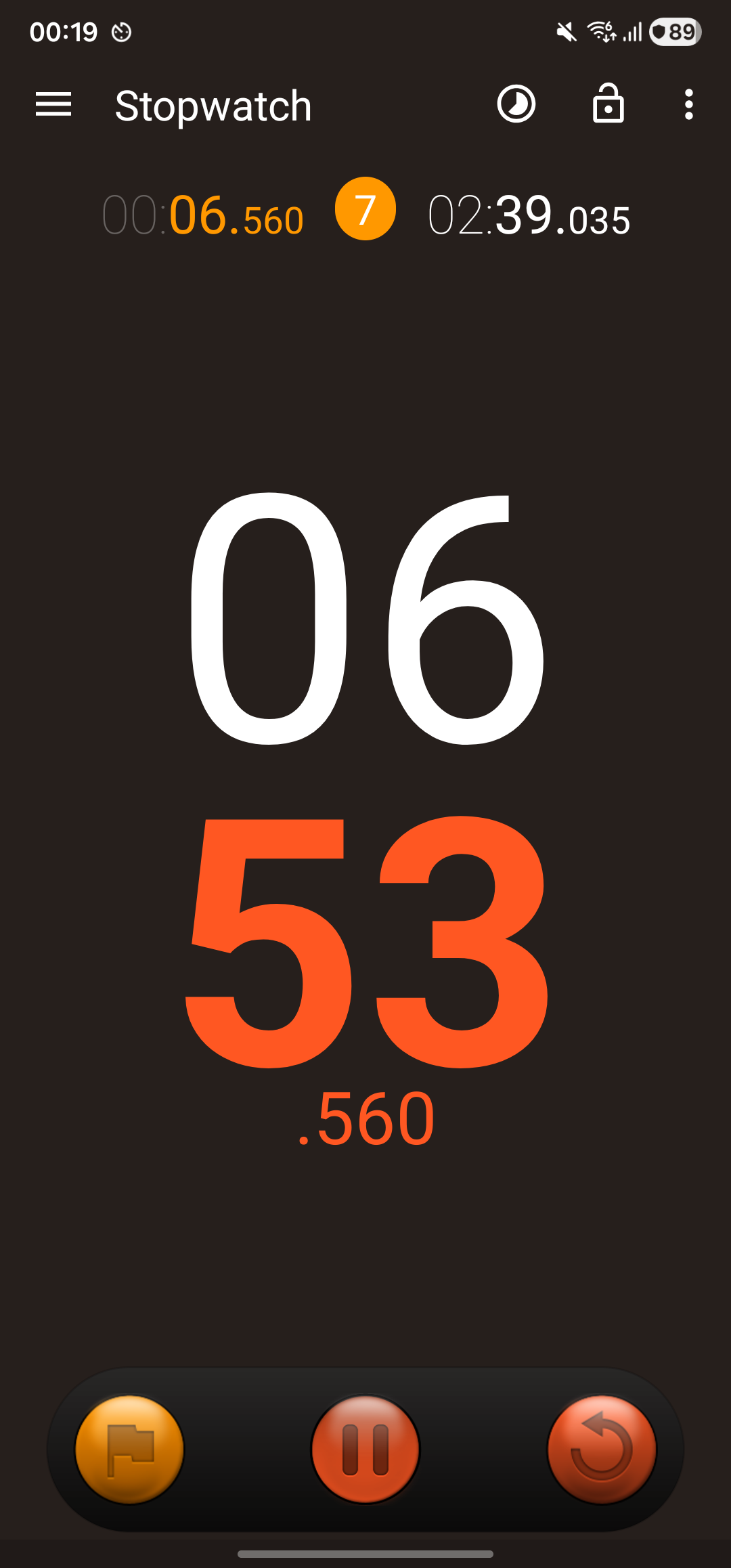 اسکرین شات 6 برنامه Stopwatch Timer