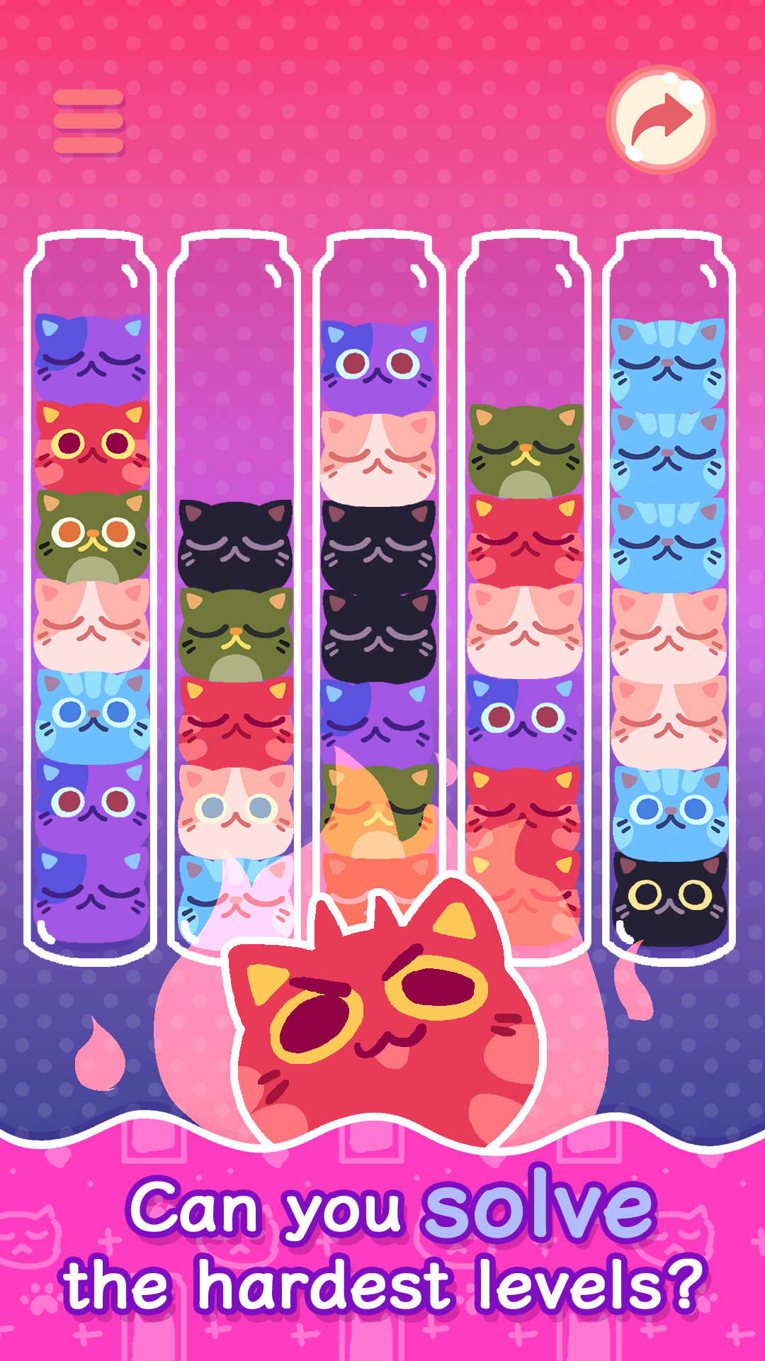 اسکرین شات 5 بازی Meow MixUp: Sorting Puzzle