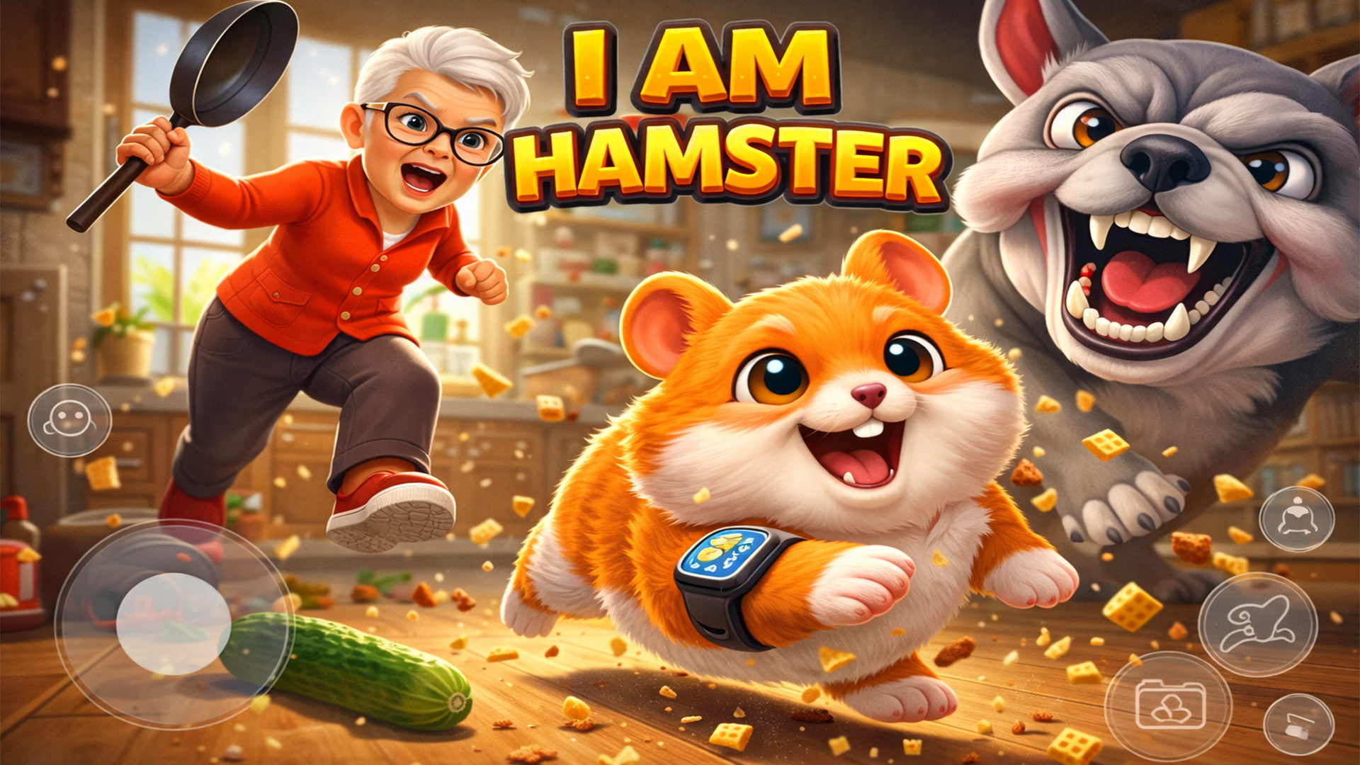 اسکرین شات 3 بازی i Am a Hamster Game 3D