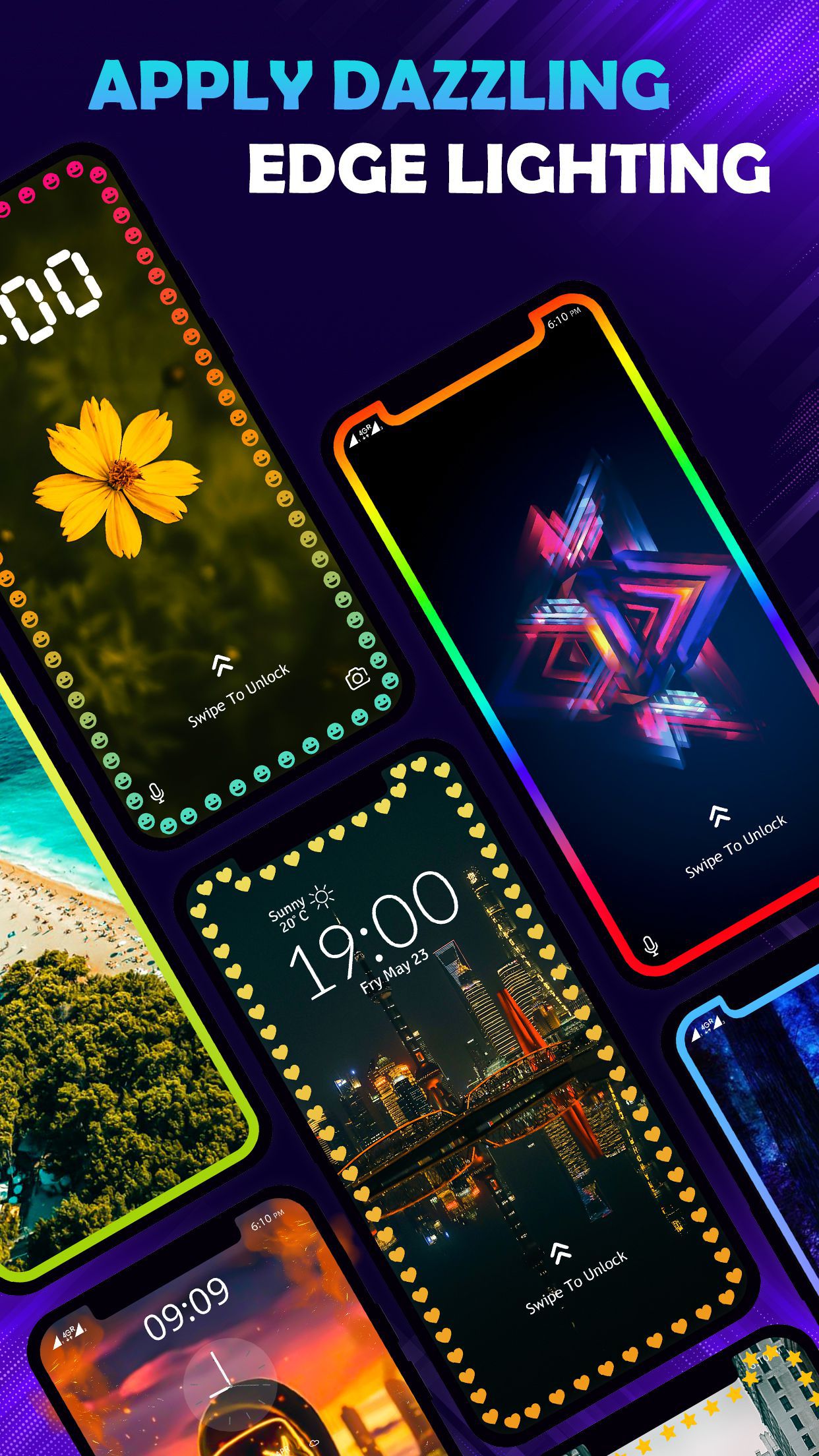 اسکرین شات 1 برنامه Edge Lighting: LED Borderlight