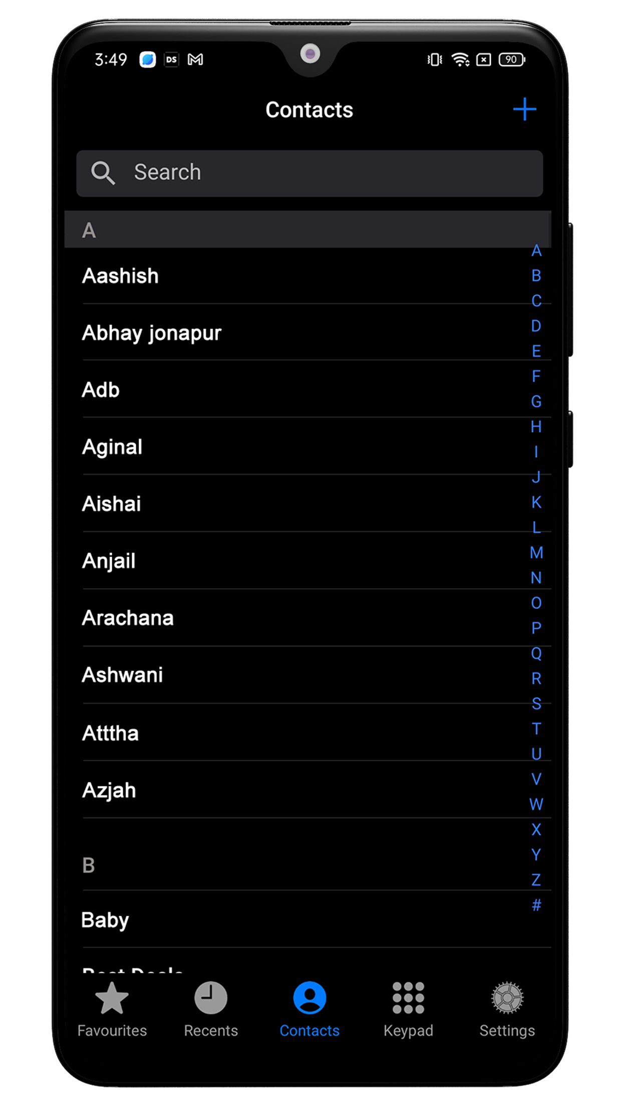 اسکرین شات 5 برنامه iCall Dialer Contacts & Calls