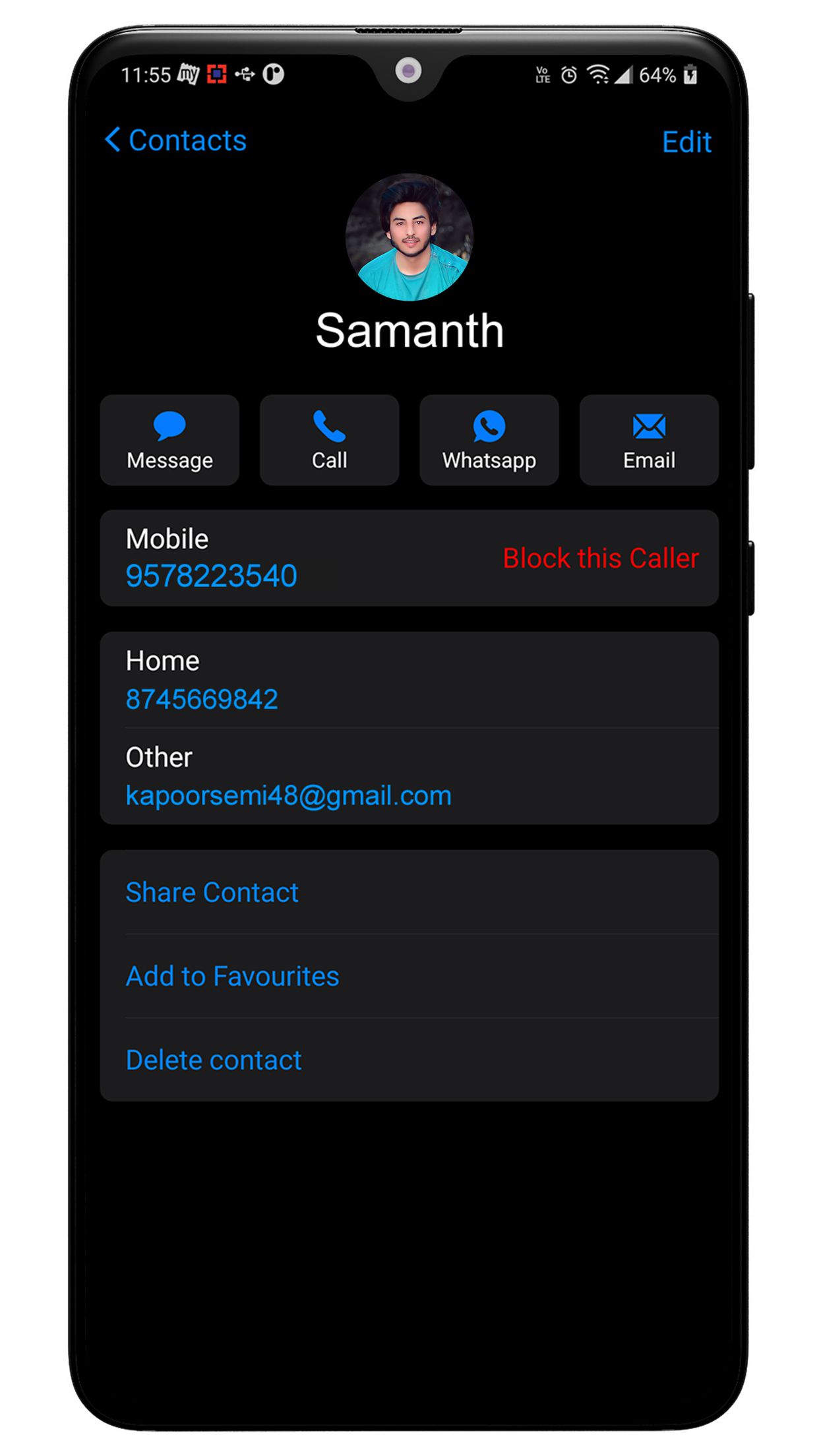 اسکرین شات 6 برنامه iCall Dialer Contacts & Calls