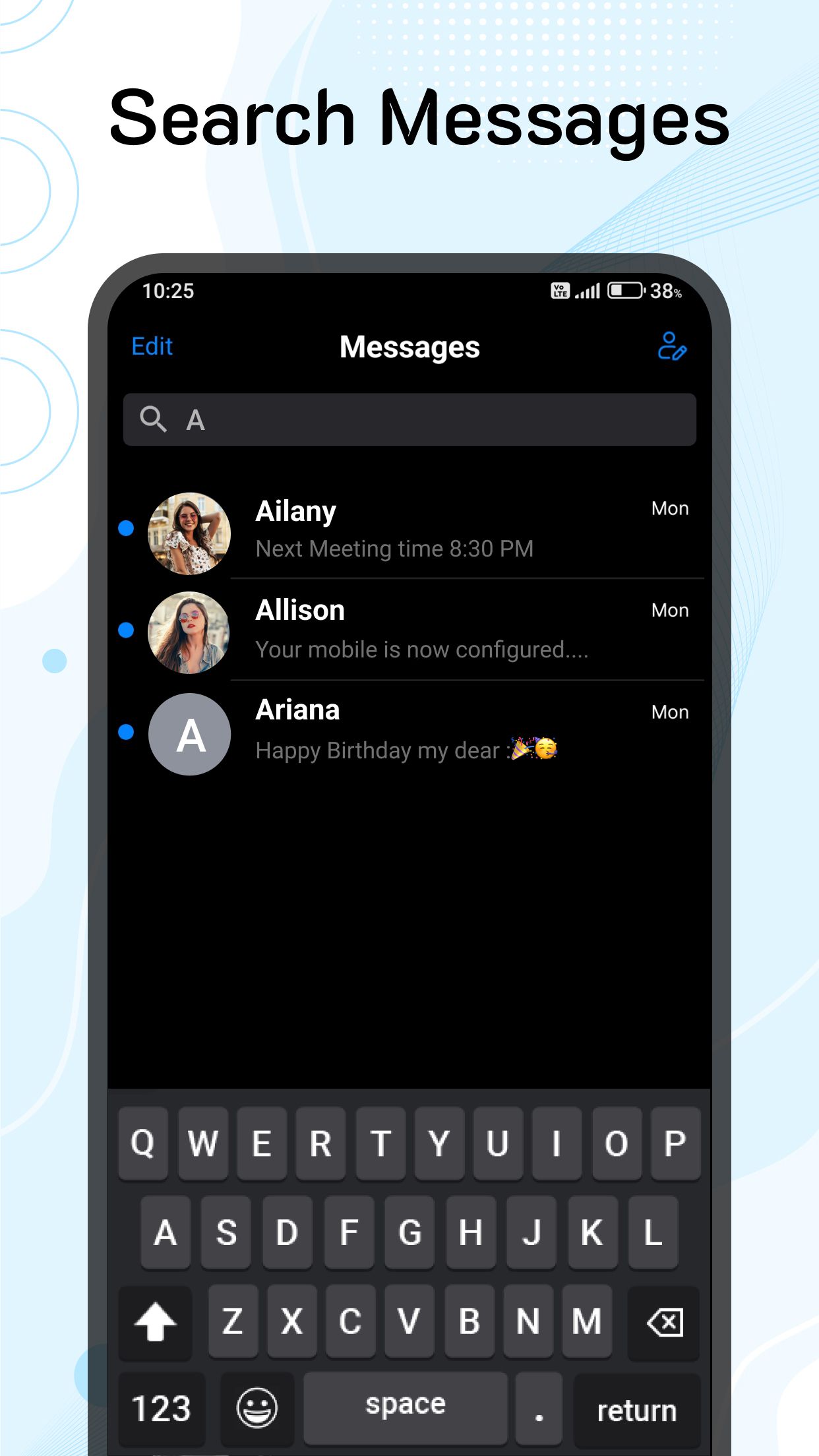 اسکرین شات 4 برنامه Messages: Phone 16, OS 18