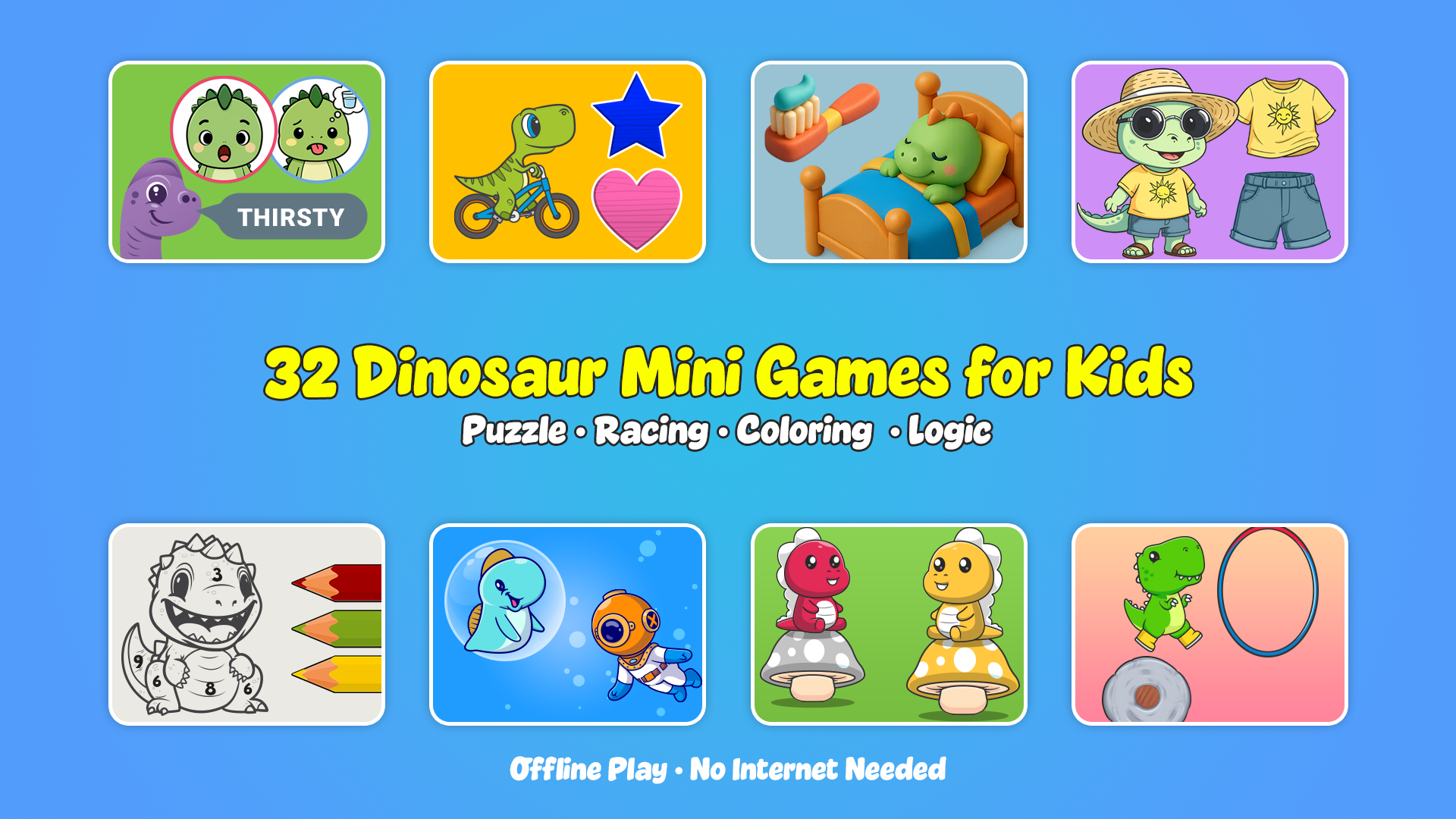 اسکرین شات 1 بازی Dino puzzle & games for kids