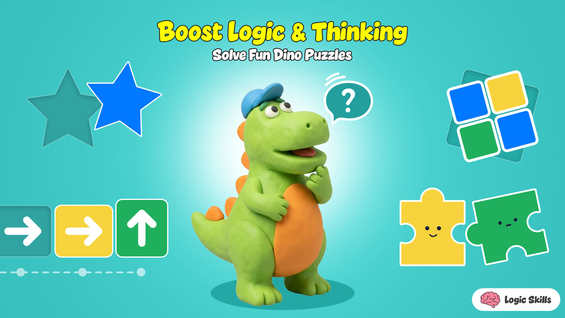 اسکرین شات 4 بازی Dino puzzle & games for kids