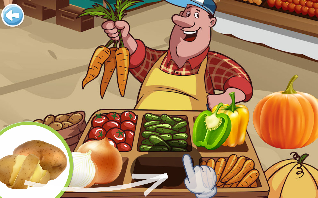 اسکرین شات 6 بازی Puzzle for kids - learn food
