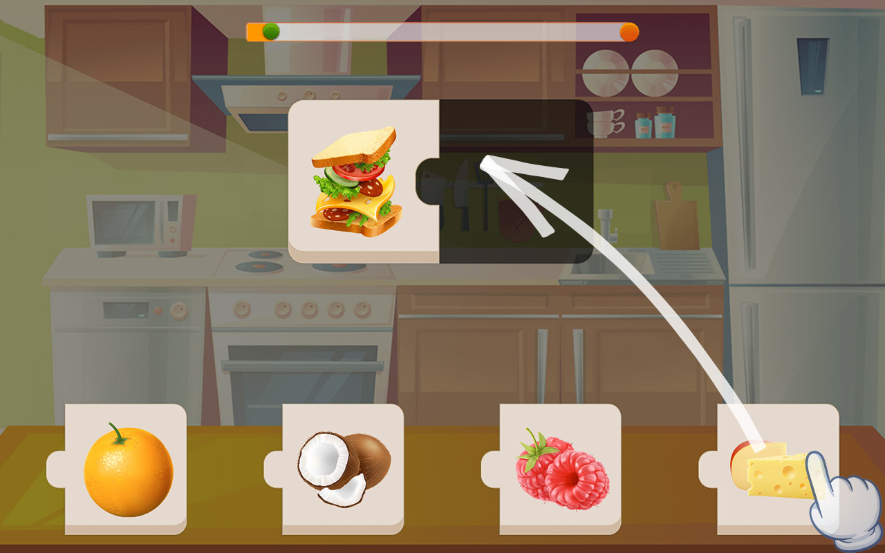 اسکرین شات 7 بازی Puzzle for kids - learn food